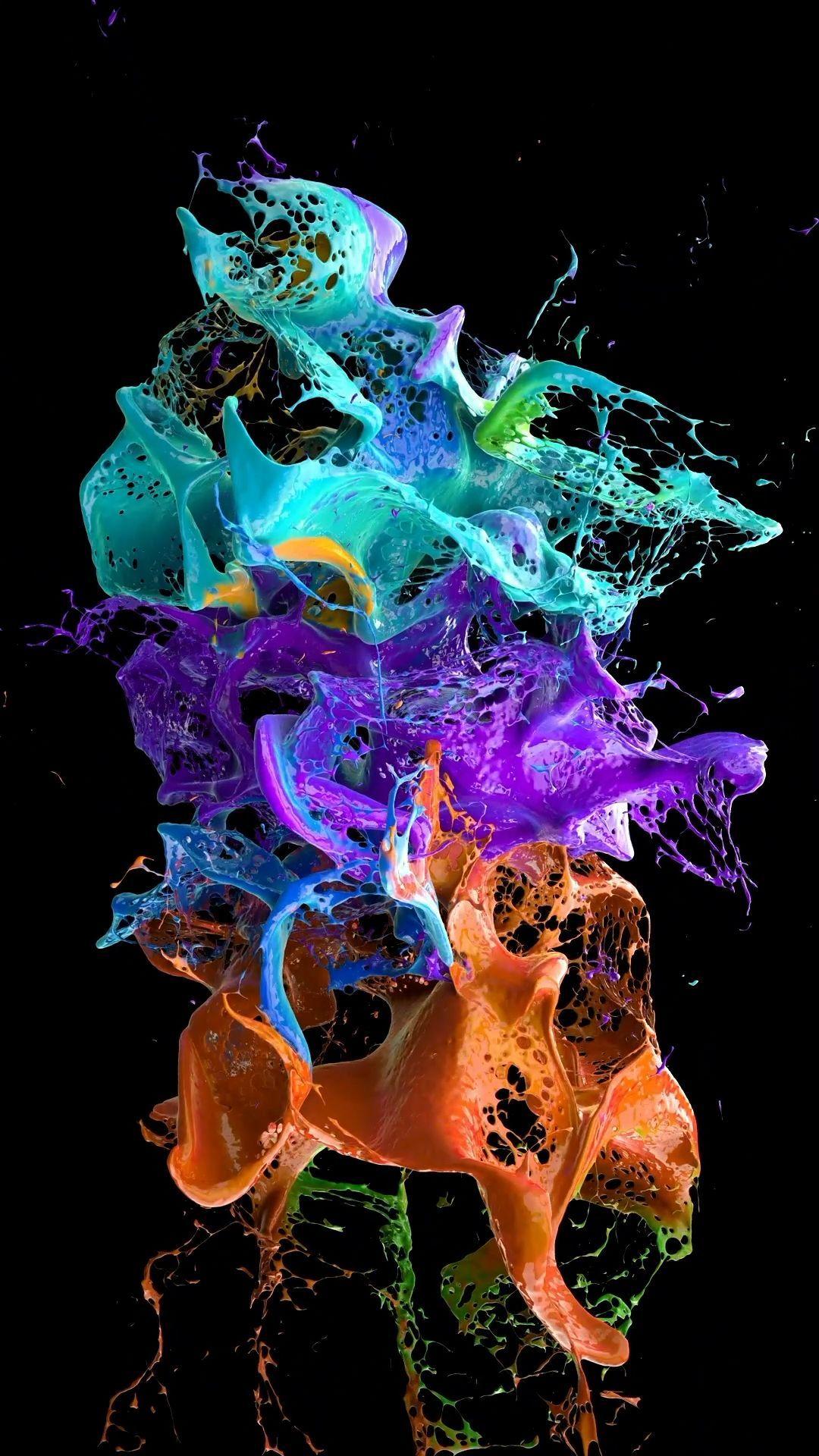 1080x1920 Видео «Abstract bright live wallpaper for iPhone XS from Everpix