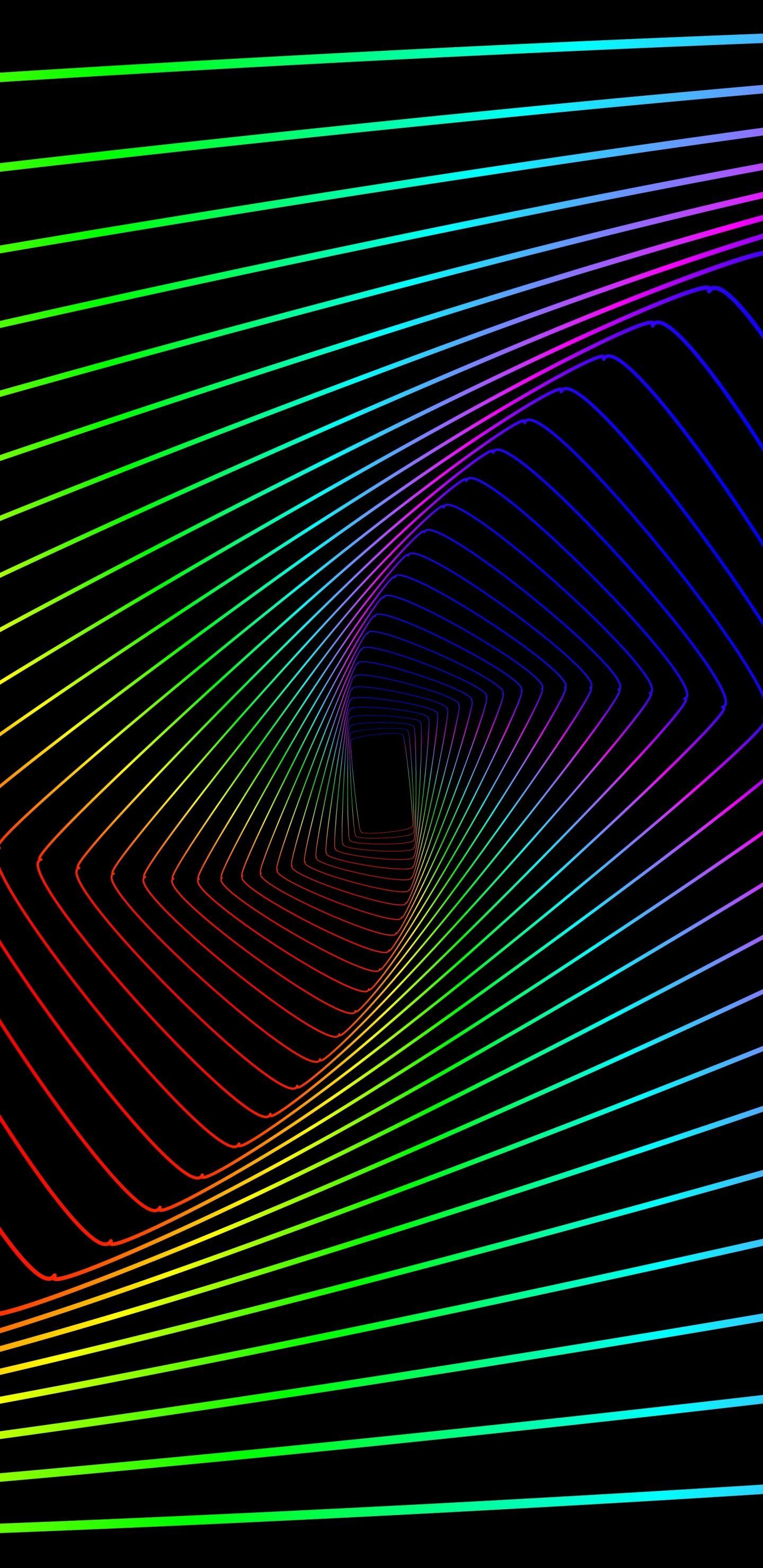 1440x2960 Download 1440x2960 wallpaper colorful lines, swirl, abstract