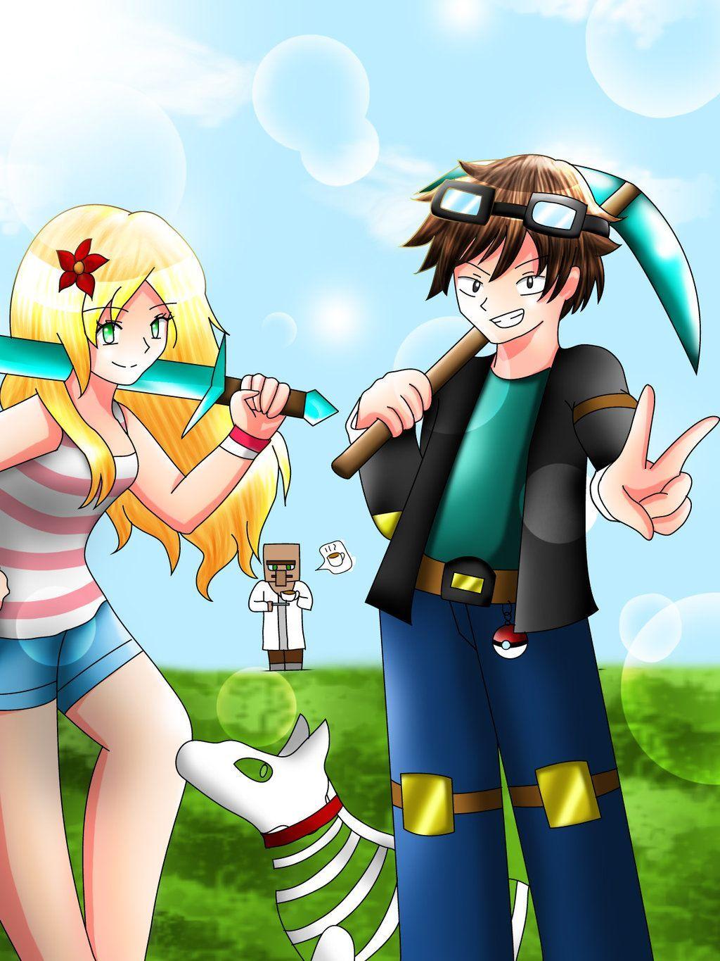 1024x1365 Dantdm And Jemma Fanart Wallpaper & Background