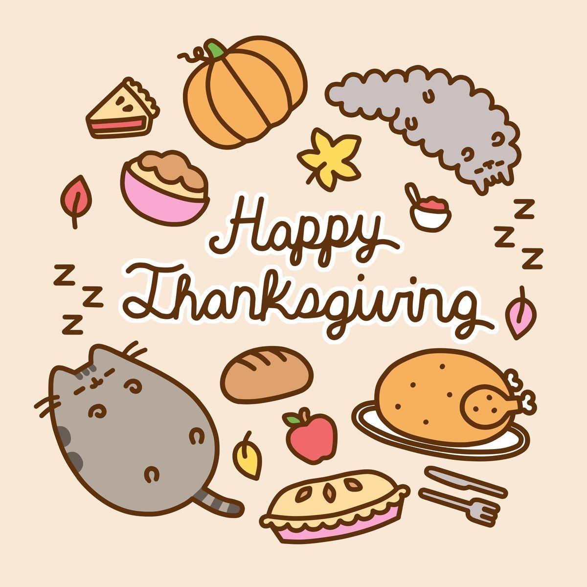 1200x1200 Pusheen Thanksgiving. Pusheen cat, Pusheen cute, Thanksgiving