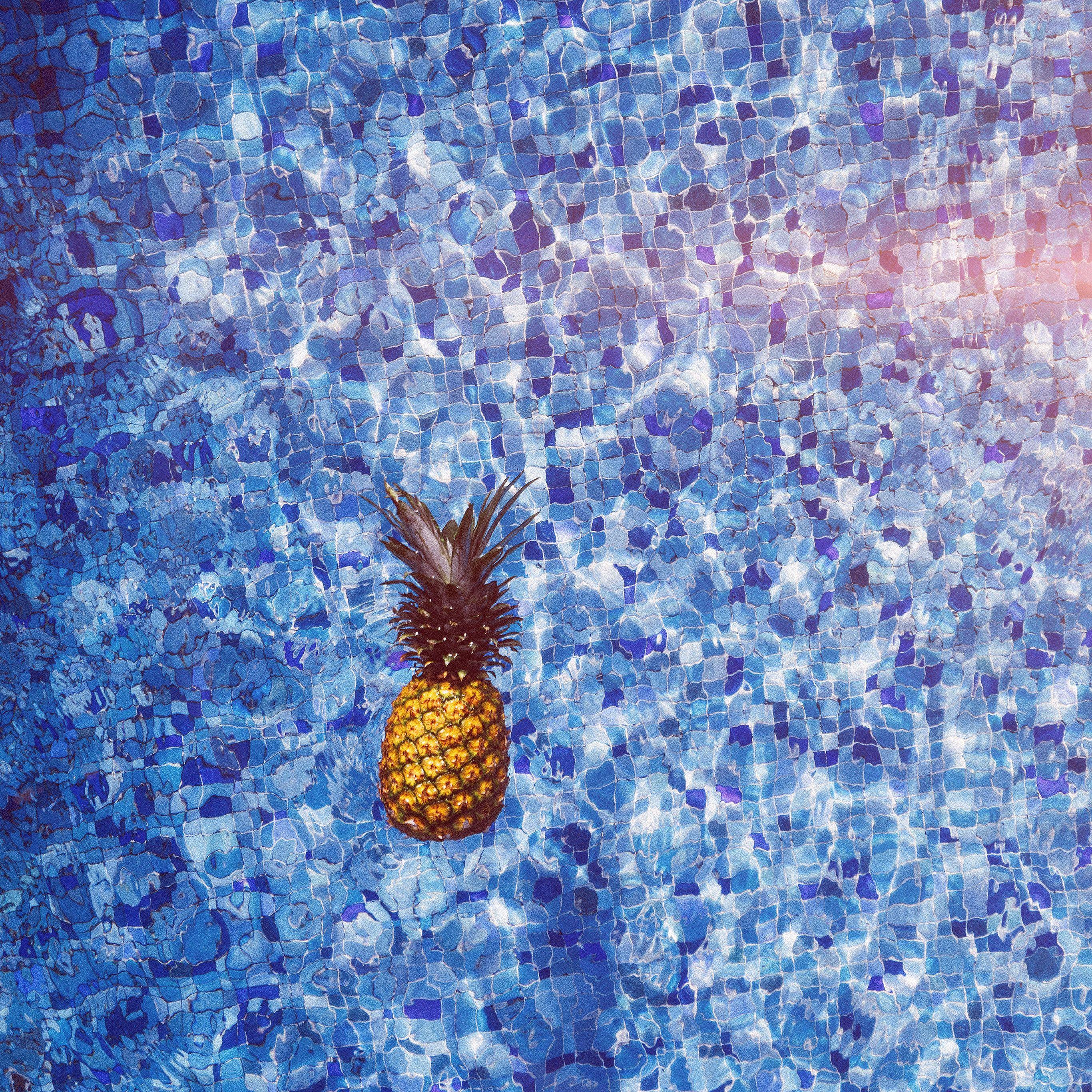 2732x2732 Sea Water Pineapple Swim Ripple Wave Blue Flare Wallpaper