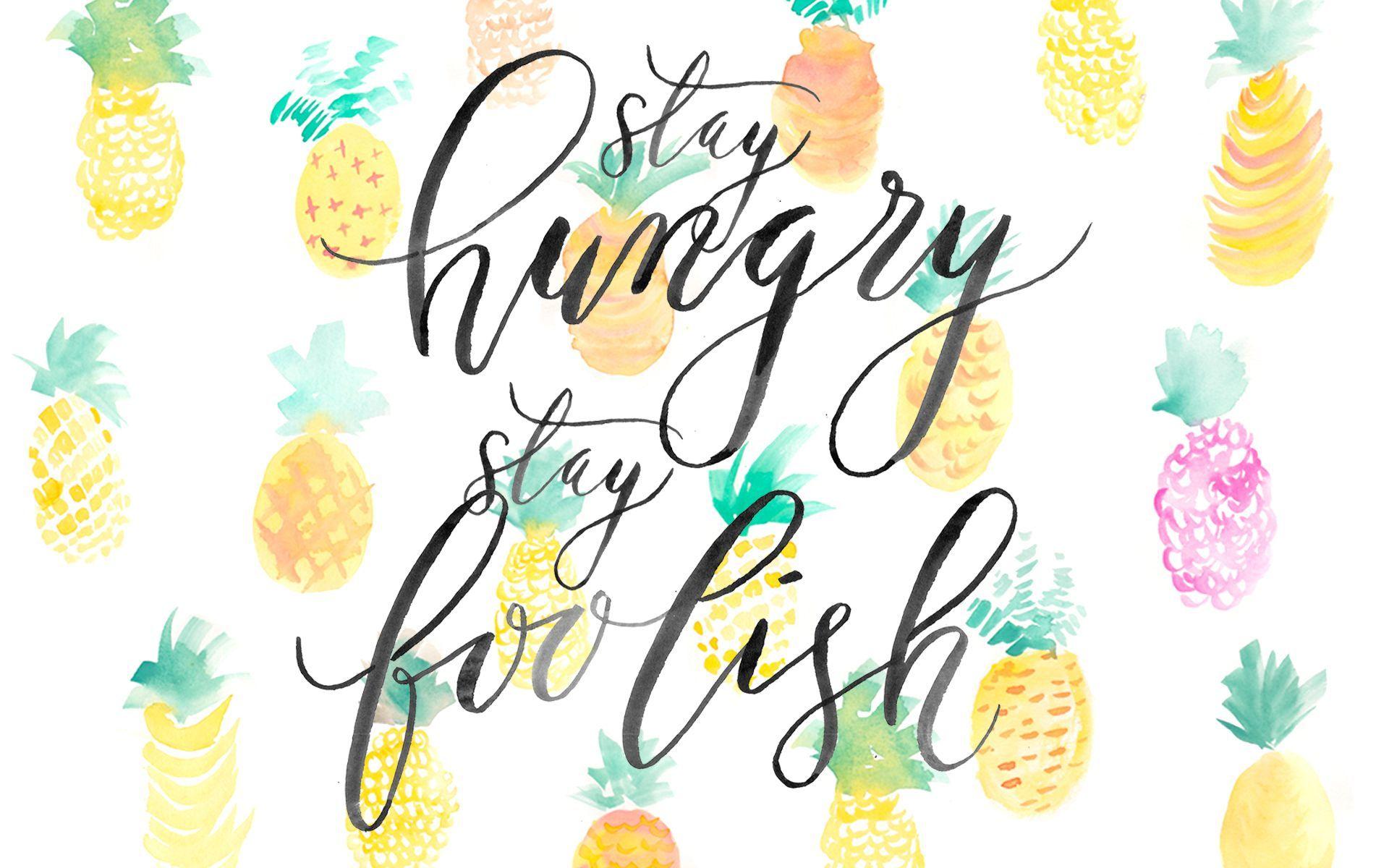 1920x1200 DRESS UP YOUR TECH. Cute pineapple wallpaper