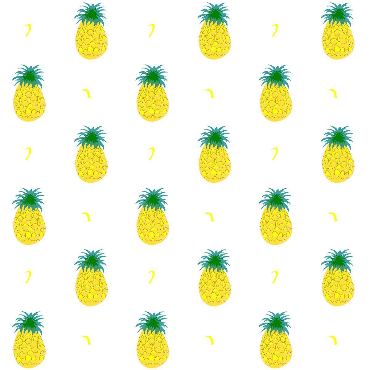 1200x1200 Free download digital fruity pineapple scrapbooking paper