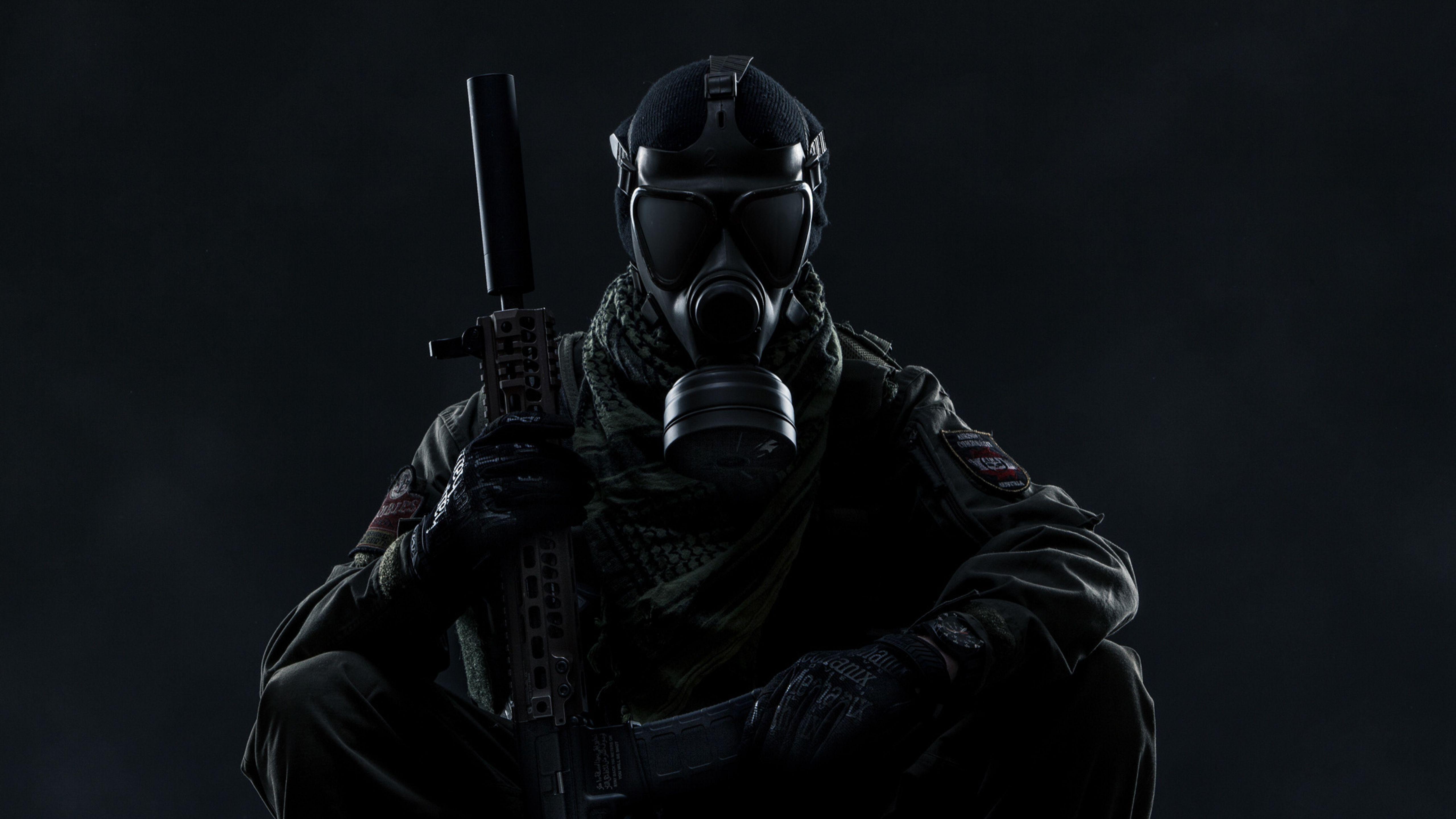 5120x2880 Gas Mask Soldier Tom Clancy's Ghost Recon Wildlands 5K