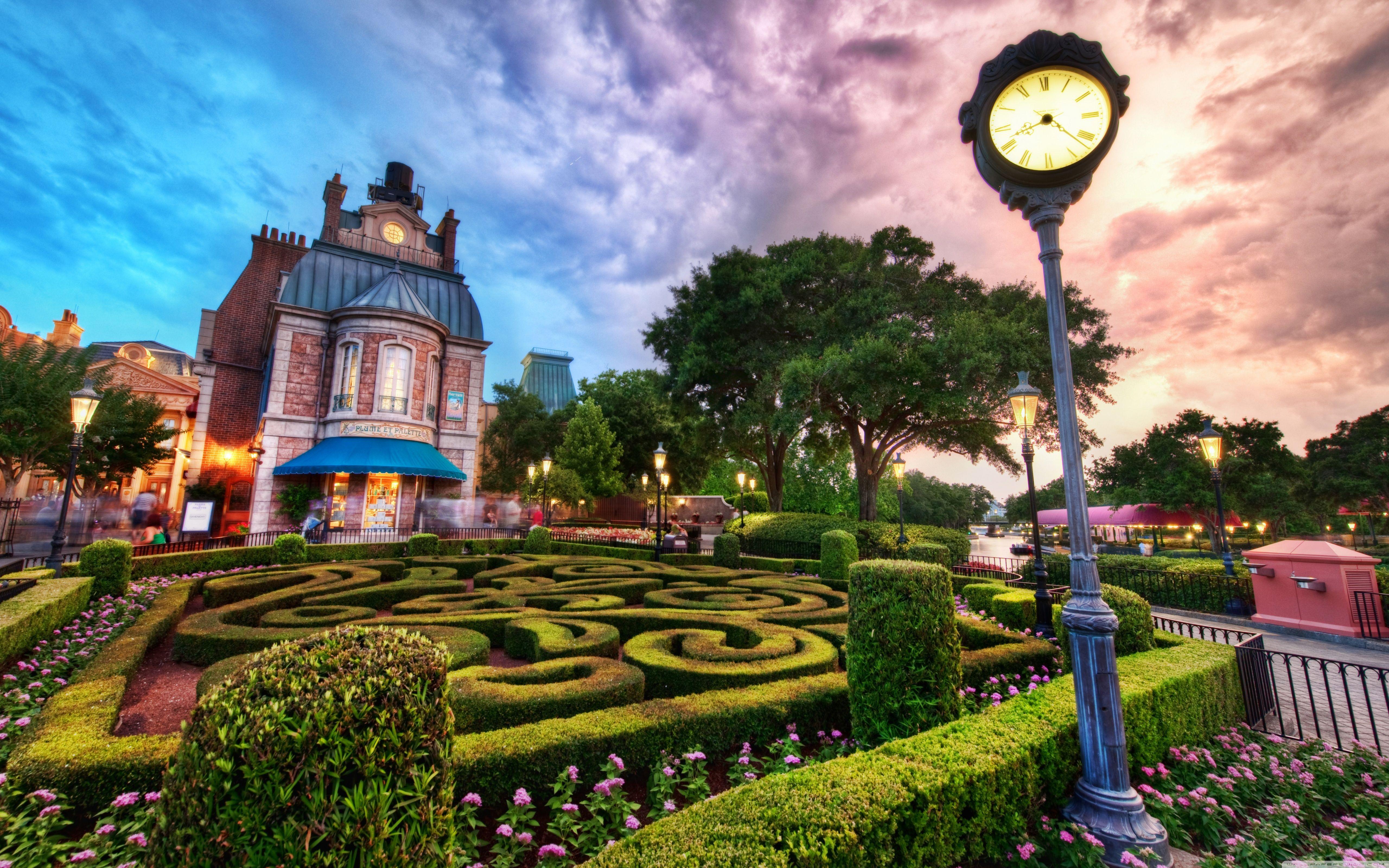 5120x3200 Disney World At Sunset Ultra HD Desktop Background Wallpaper