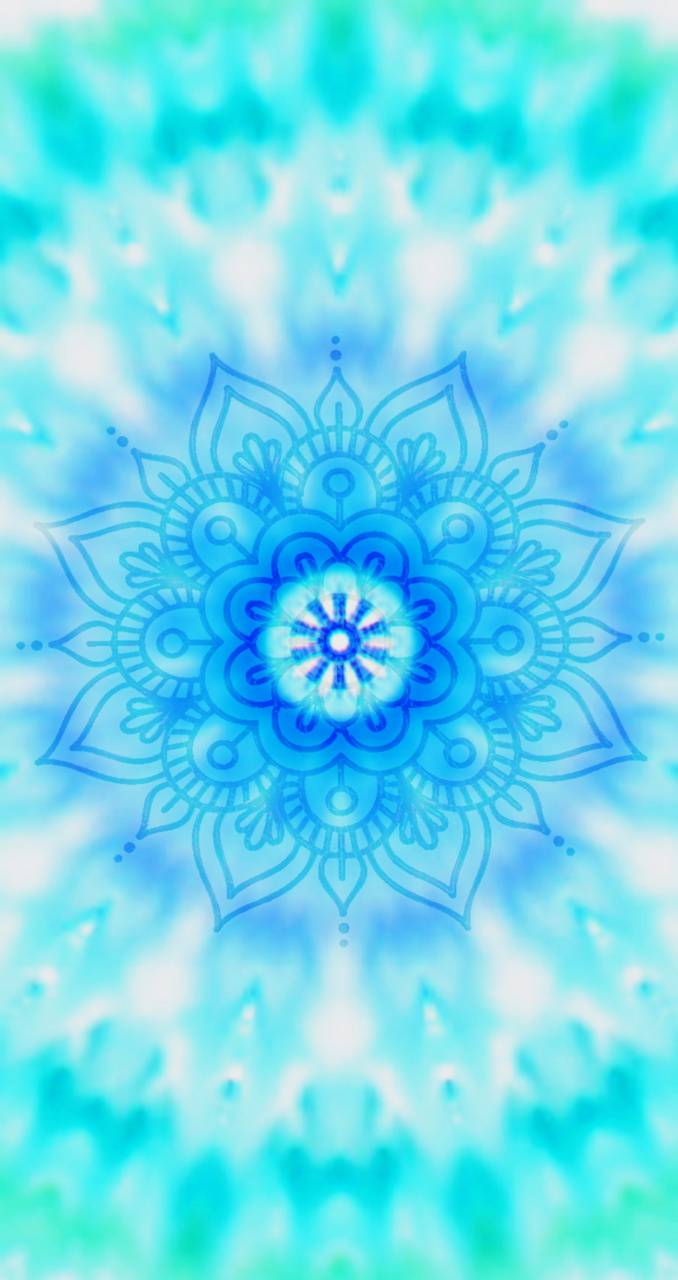 678x1280 Aqua Tapestry wallpaper