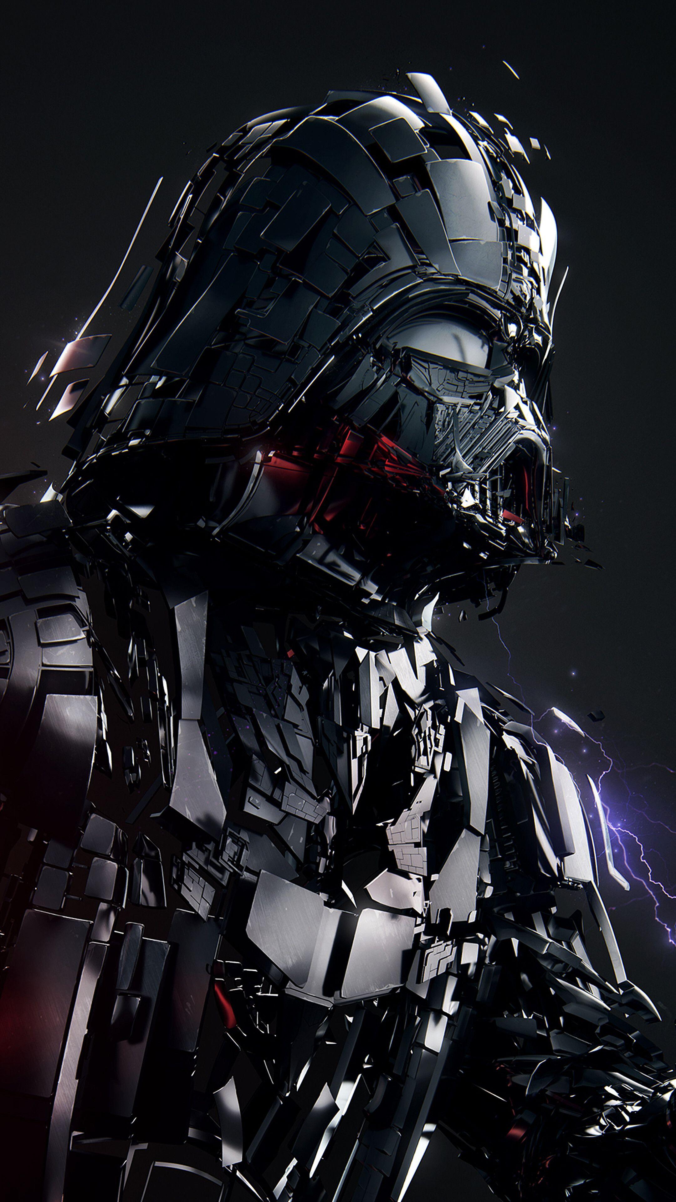 2160x3840 Darth Vader, Lightsaber, Star Wars, Fantasy, Sci Fi, 4K
