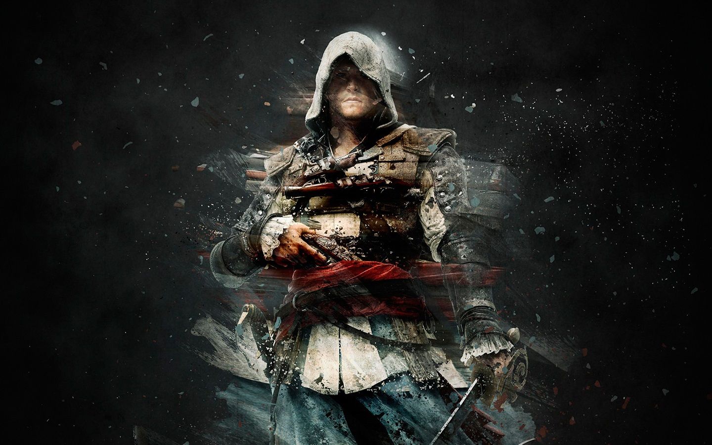 1440x900 Wallpaper Assassin's Creed, black background 1920x1080 Full HD 2K Picture, Image