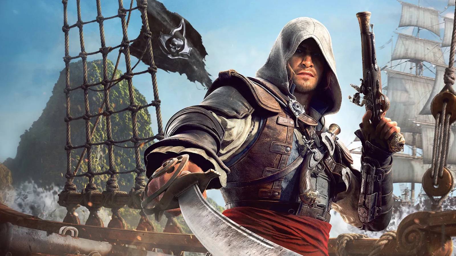 1600x900 Assassin's Creed Black Flag Resynced's PS5 Pro trailer looks like YouTube fed it through a wood chipper