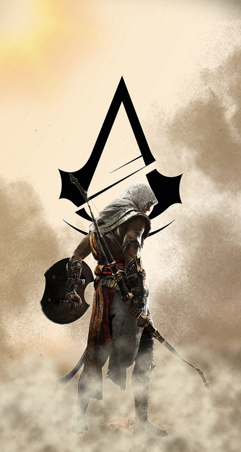 800x1501 Assassins creed, assassin, dark, desert, vintage, HD phone wallpaper
