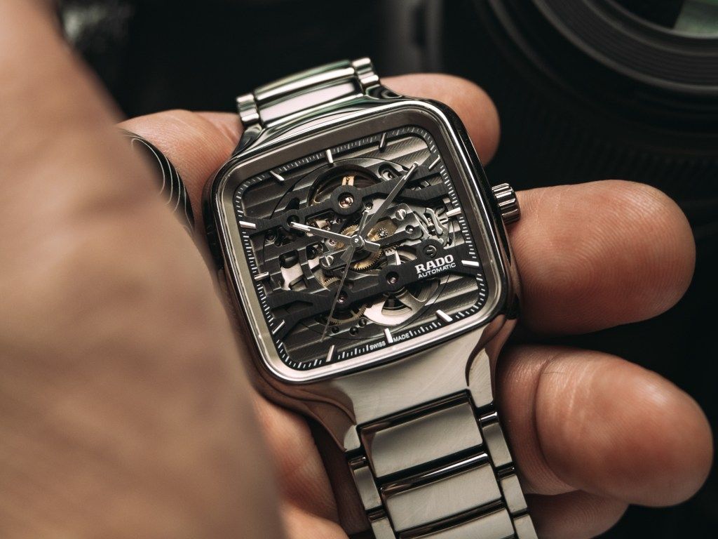 1024x768 The Sleek RADO True Square Automatic Skeleton Calibrated Wrist