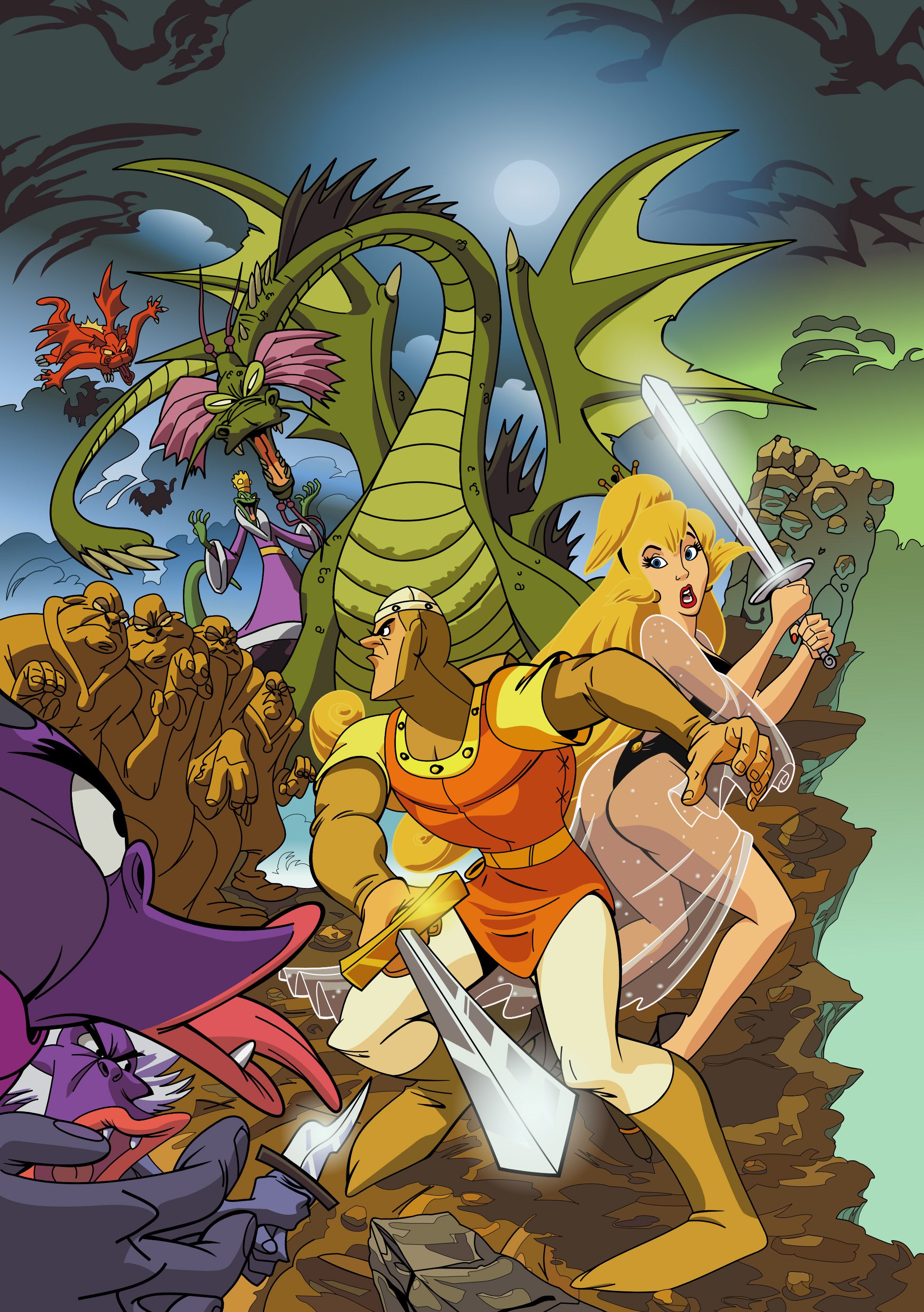 2147x3048 Dragon's Lair art