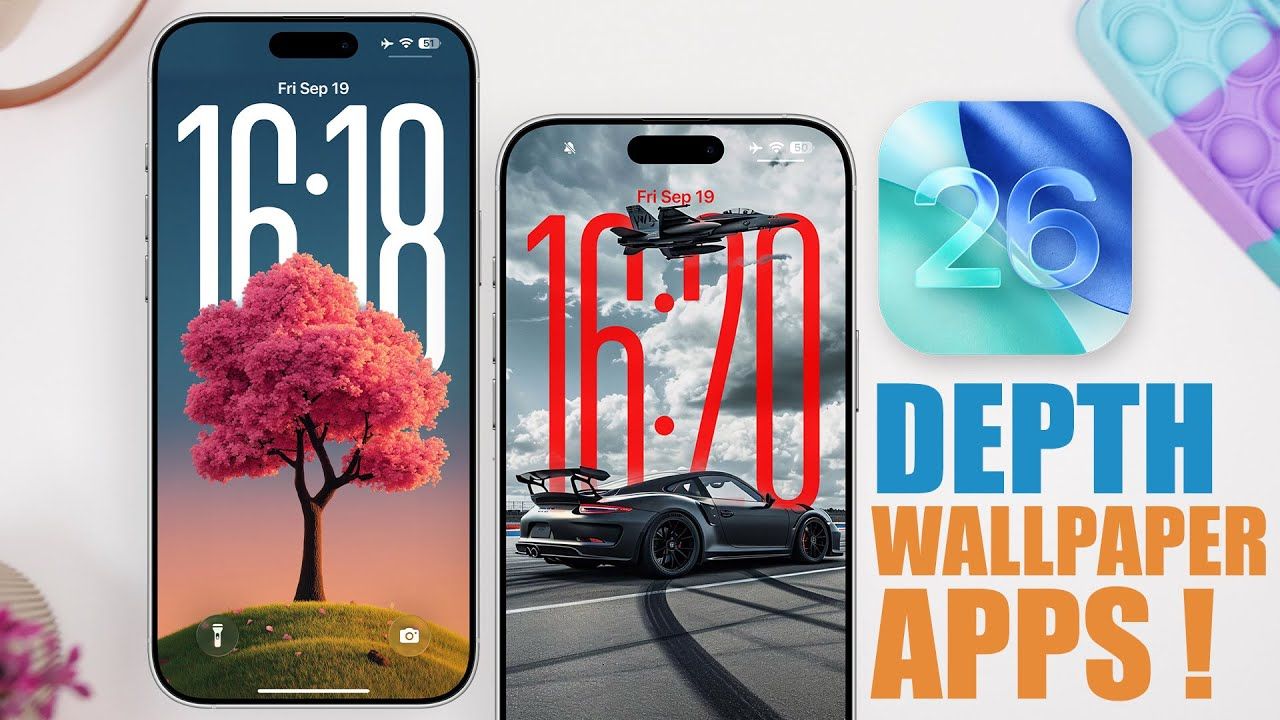 1280x720 Best iOS 26 WALLPAPER Apps (Depth Effect Wallpaper)