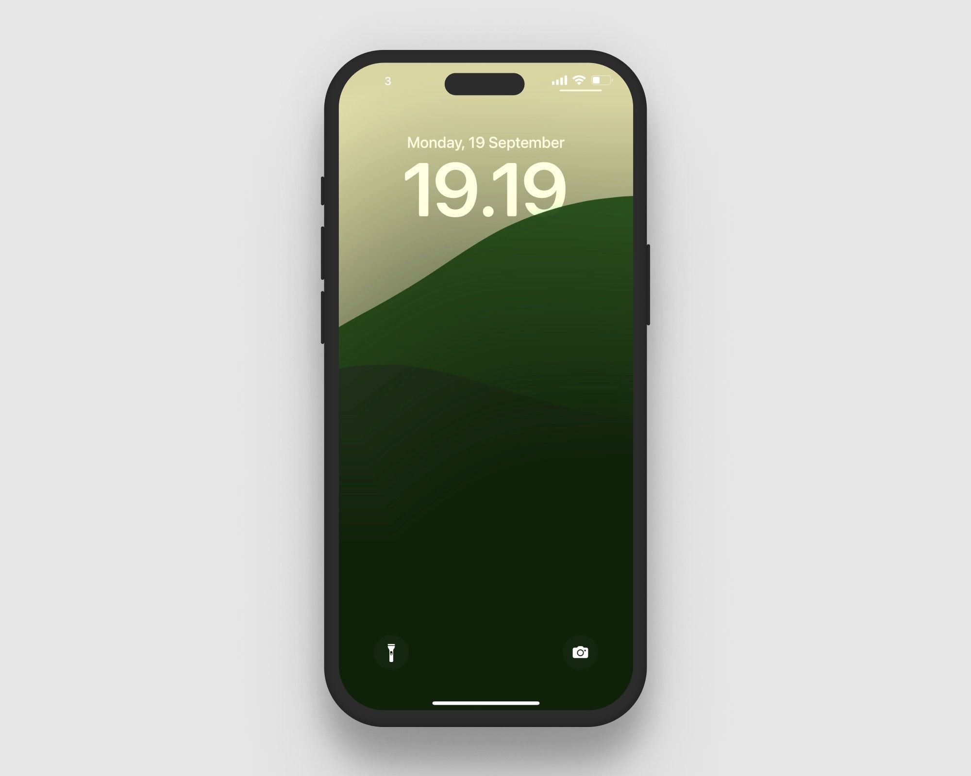 2000x1600 IPhone Depth Effect Wallpaper (minimalistic Mountains Art for Ios16)