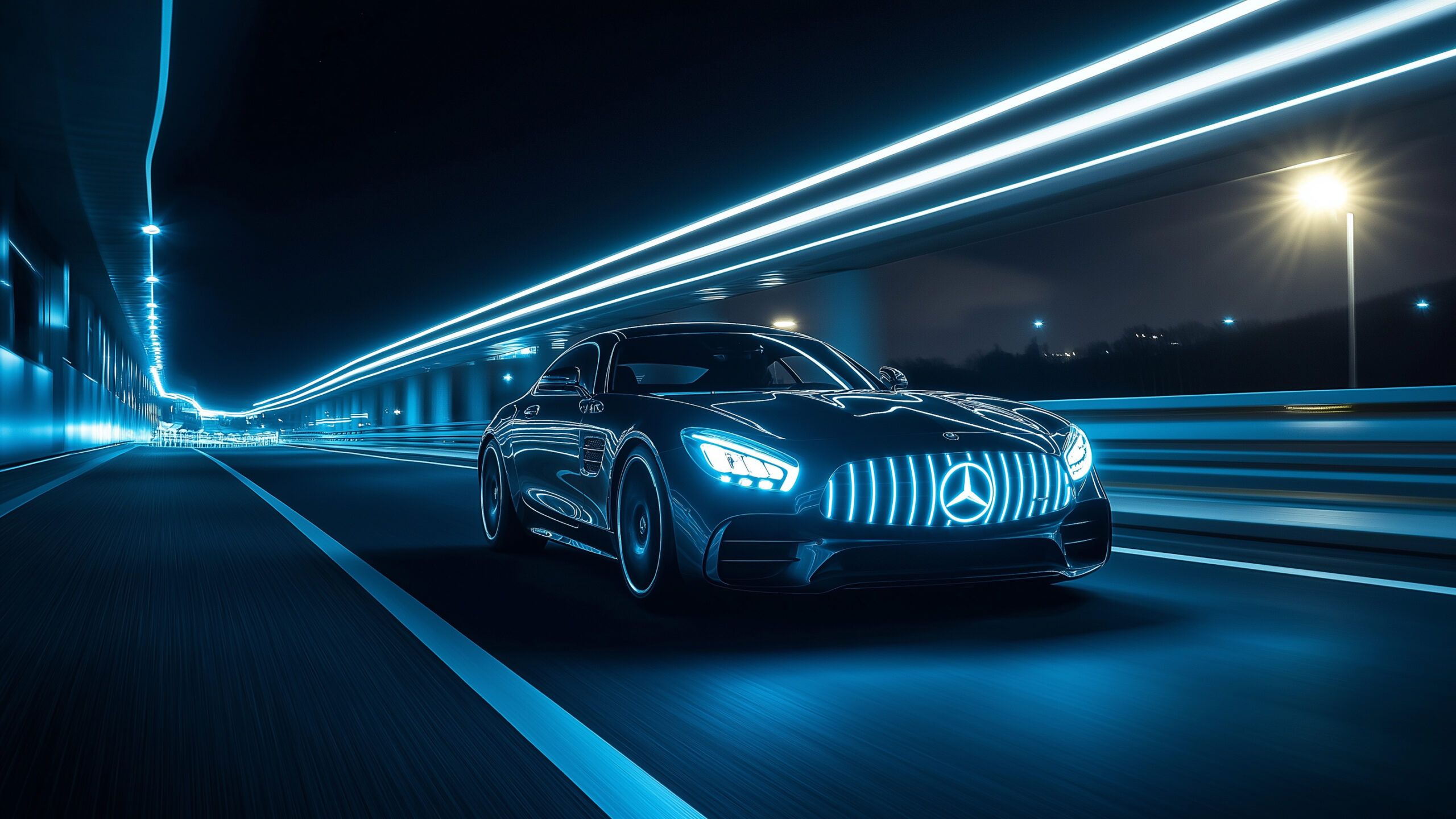 2560x1440 Mercedes Creates Intelligent Matrix LED Headlights That See Beyond Roadside Obstacles