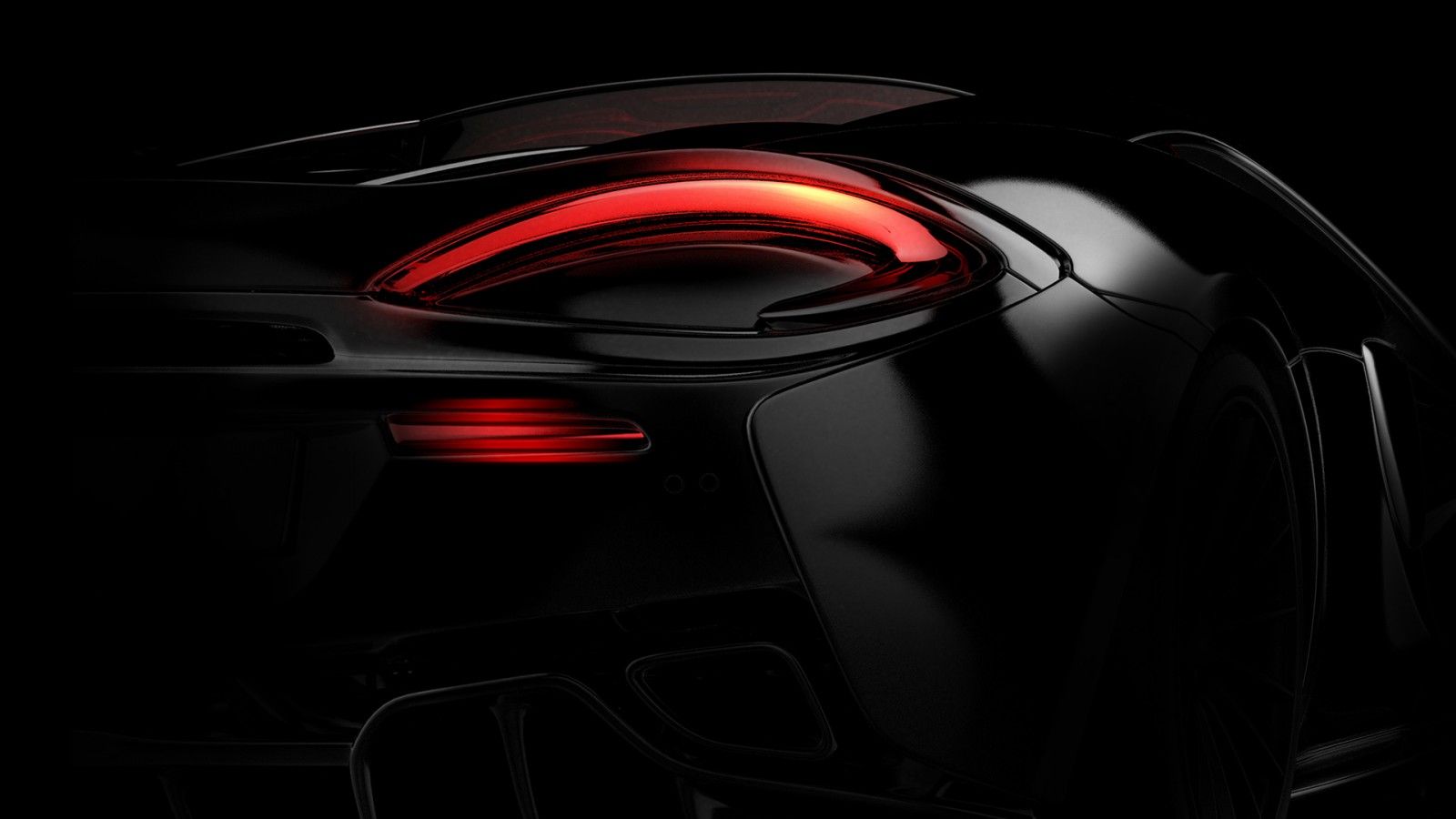 1600x900 Porsche LED Tail Lights Wallpaper