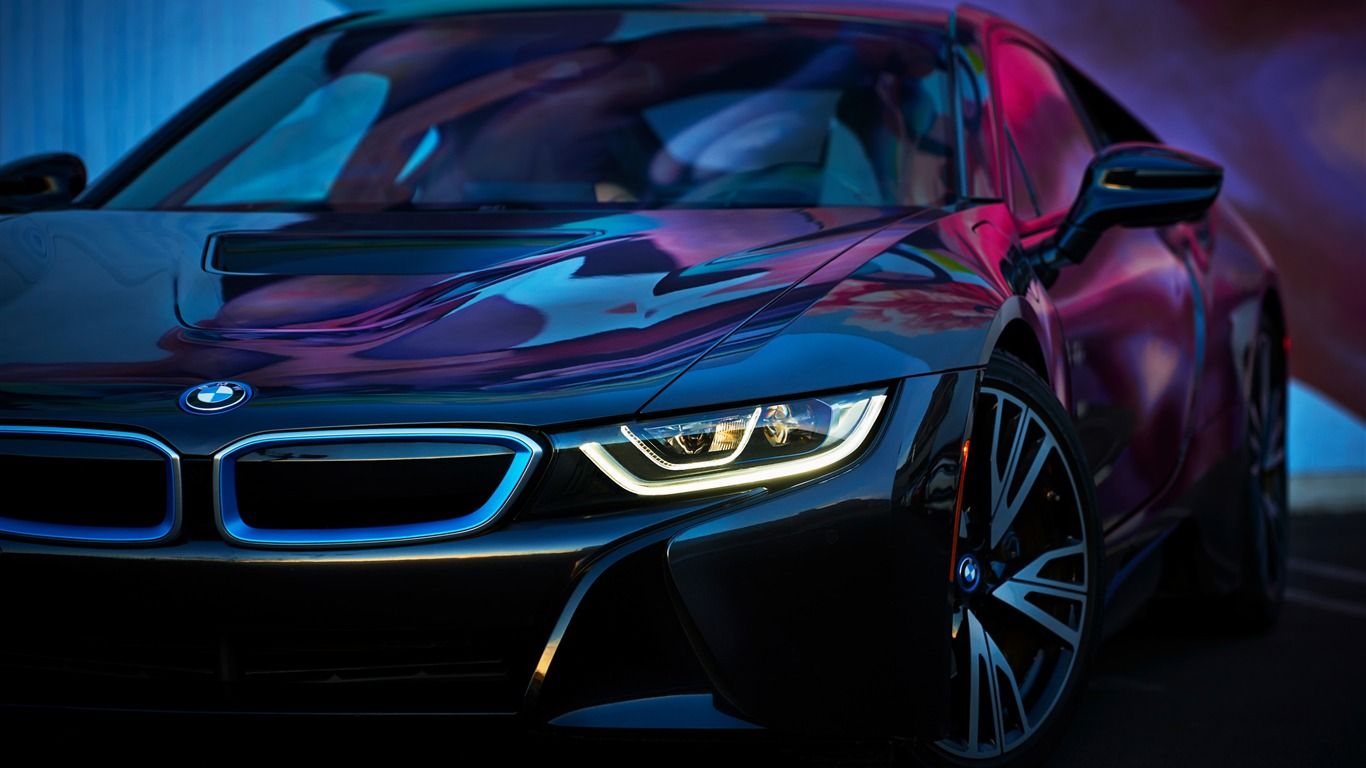 1366x768 BMW i8 2018 Brand Electric Car