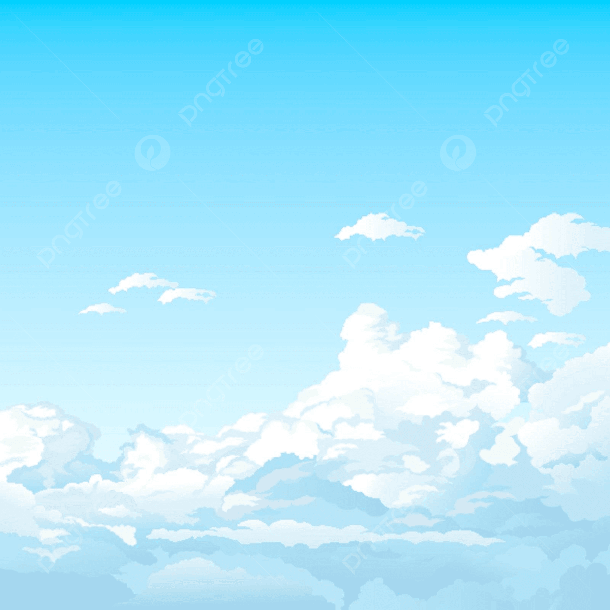 1200x1200 Sky With Clouds Sky Background Cloud Vector, Sky, Background, Cloud Illustration Background And Wallpaper For Free Download
