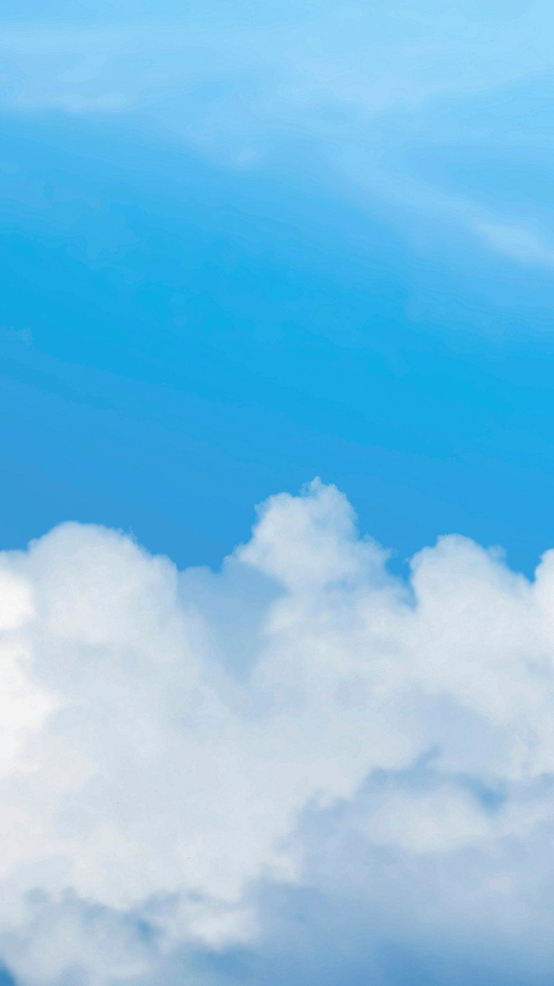 800x1422 Blue sky wallpaper vector clouds