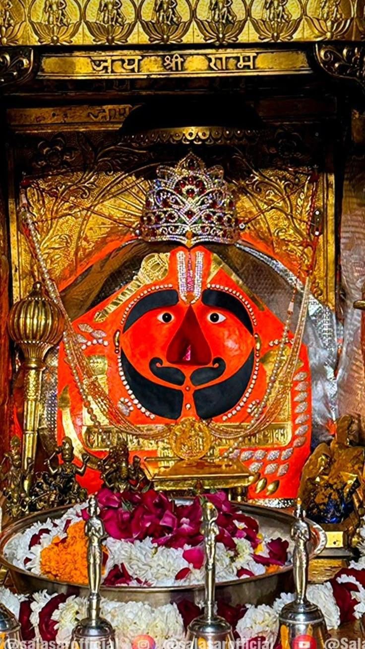 736x1308 Salasar balaji pics. Salasar balaji photo hd, Balaji hanuman wallpaper, Hindu gods