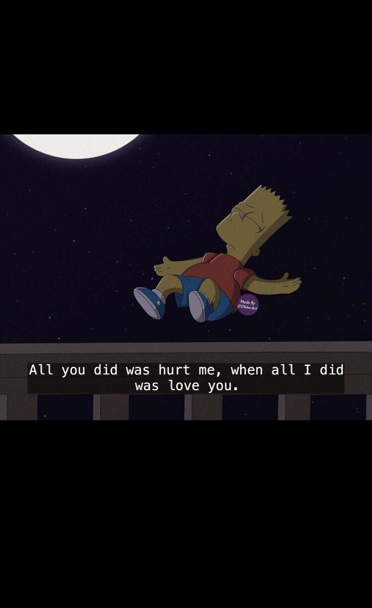 750x1226 Sad Bart iPhone Wallpaper