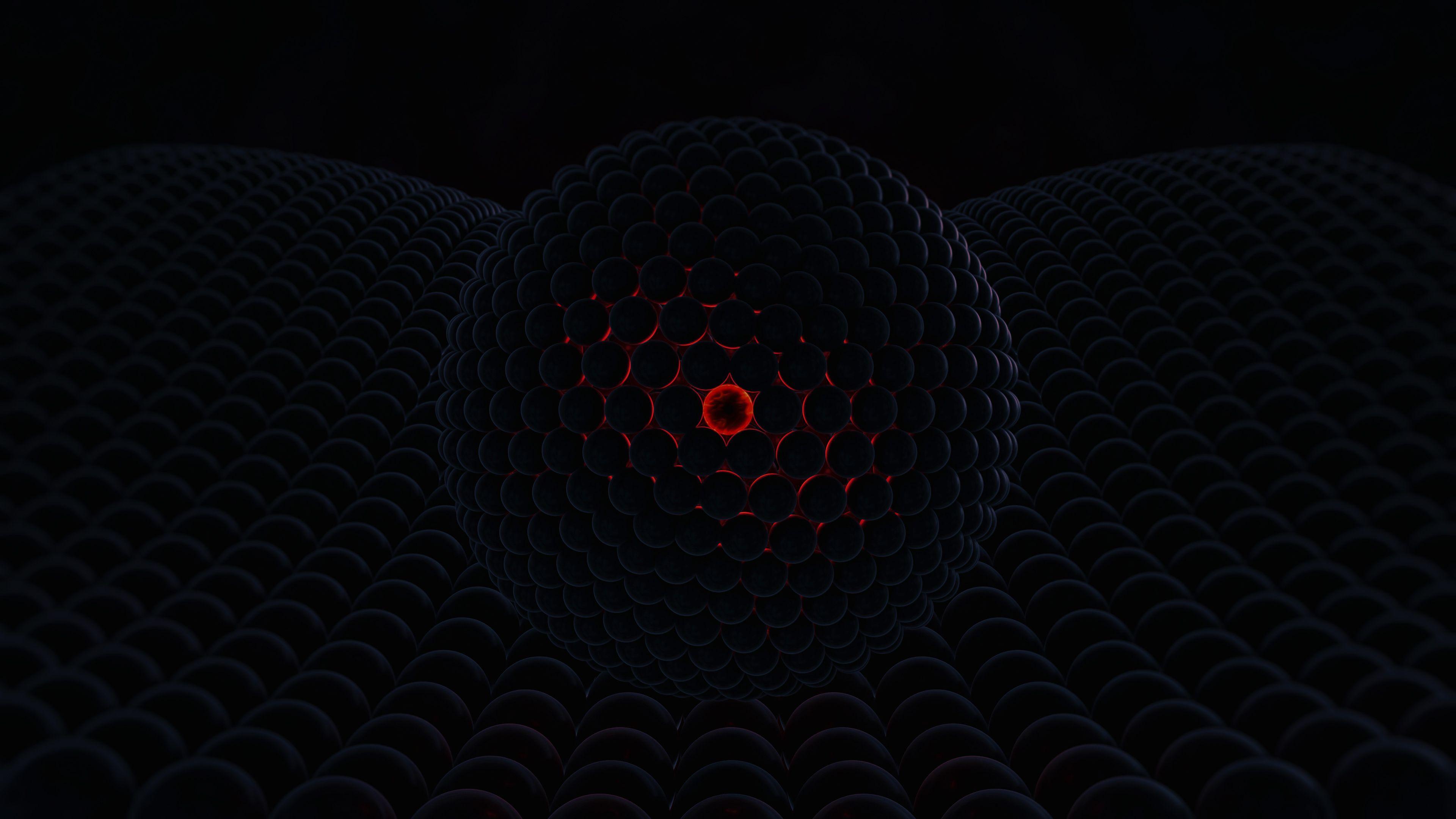 3840x2160 3D Abstract Circle Wallpaper