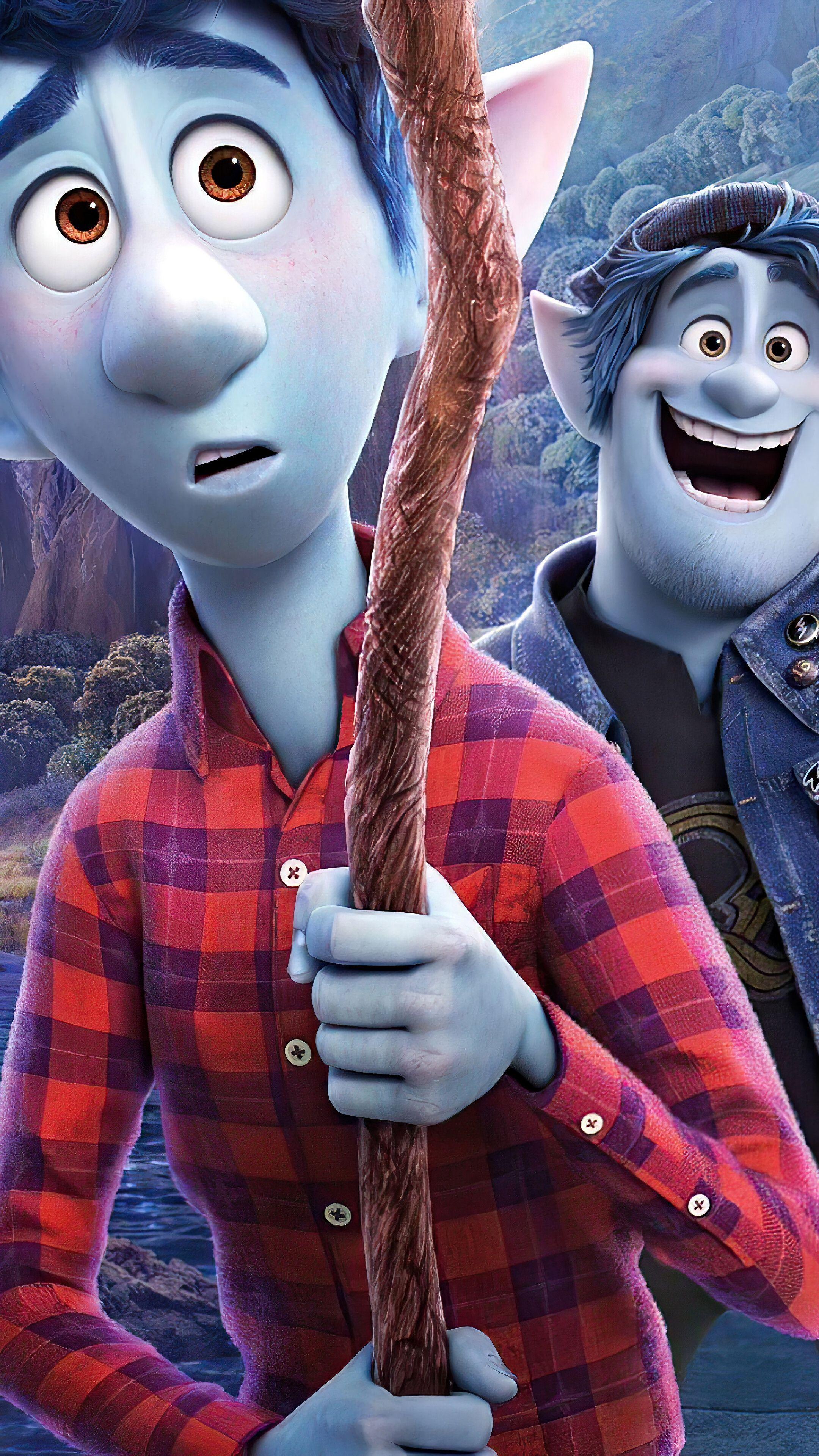 2160x3840 Onward, Poster, Pixar, Movie, Ian, Barley, 4K phone HD Wallpaper, Image, Background, Photo and Picture