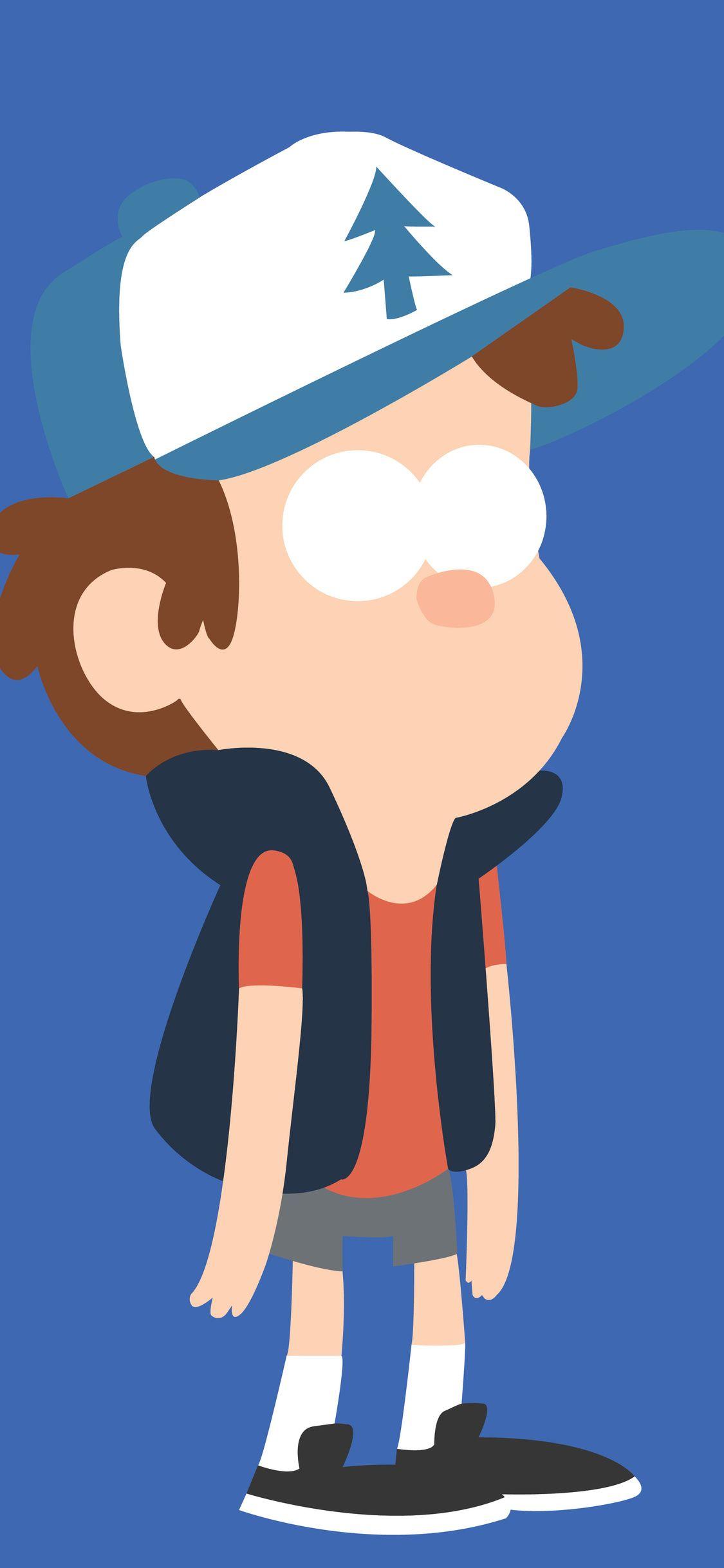 1125x2436 Dipper In Gravity Falls Minimalism 8k iPhone XS, iPhone