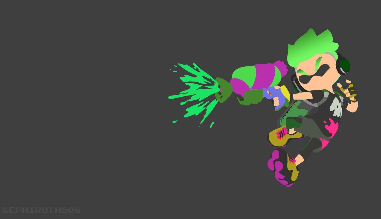 1336x768 Inkling Splatoon 2 Minimalist Laptop HD HD 4k Wallpaper