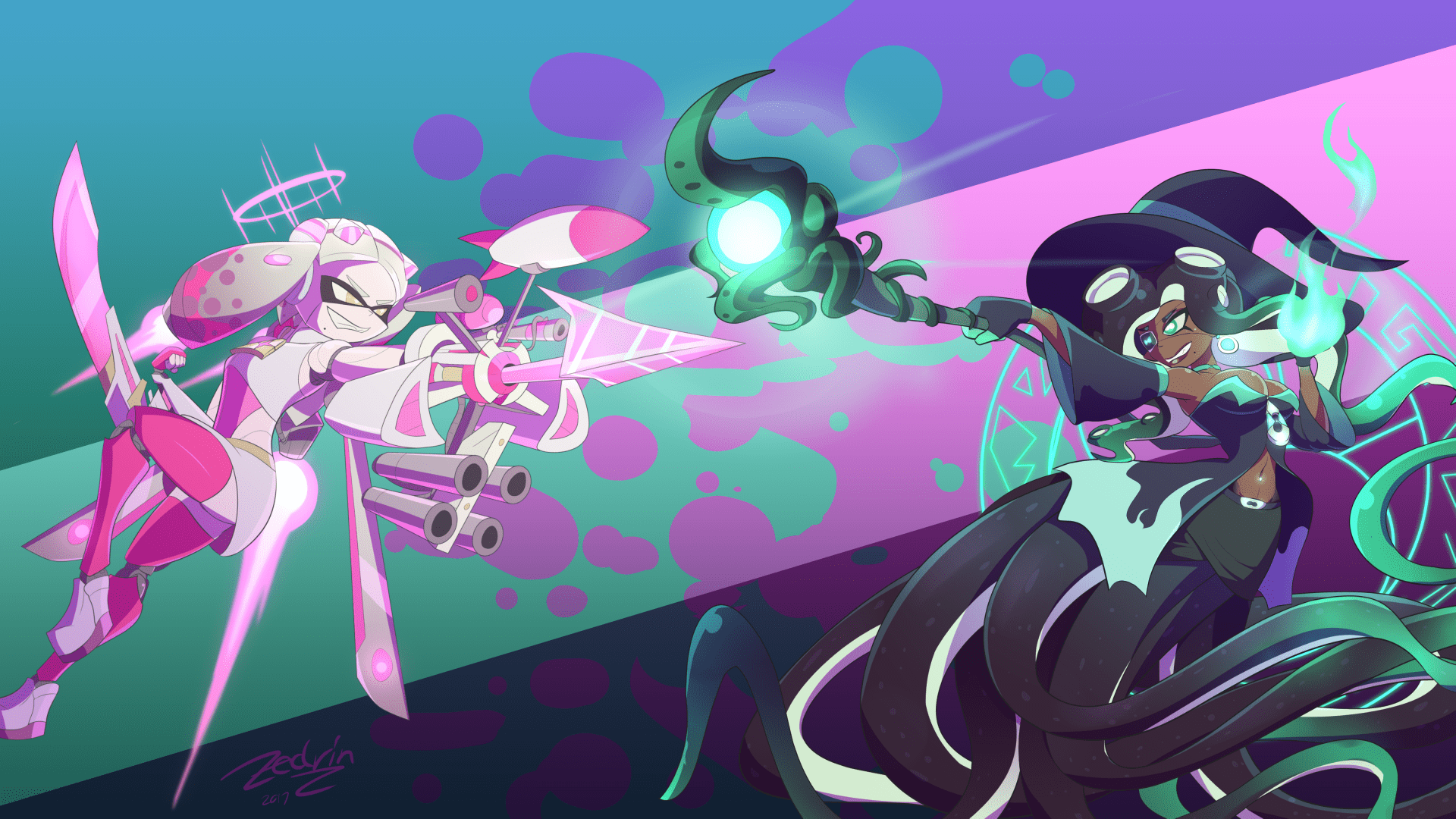1920x1080 Splatoon 2 Marina Wallpaper