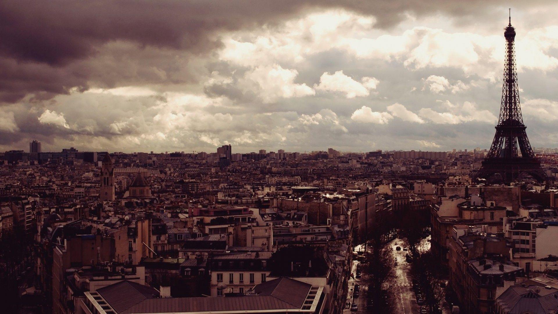 1920x1080 Free download Vintage Paris Eiffel Tower [1920x1080]