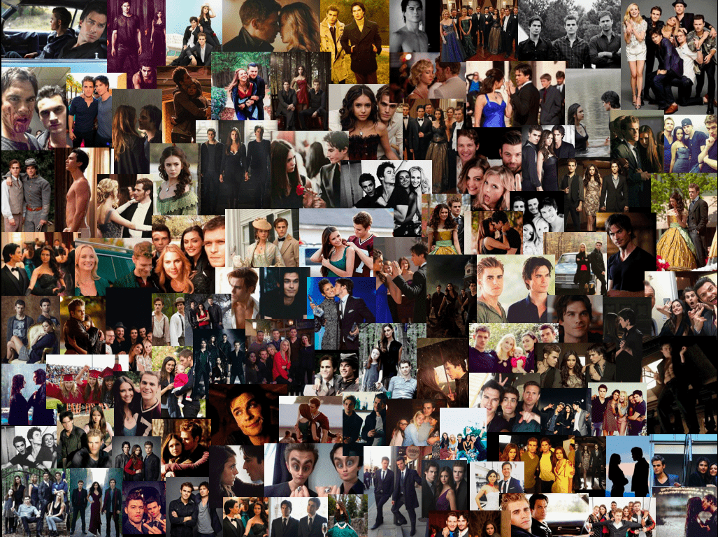 1027x768 The vampire diaries collage for laptop background!