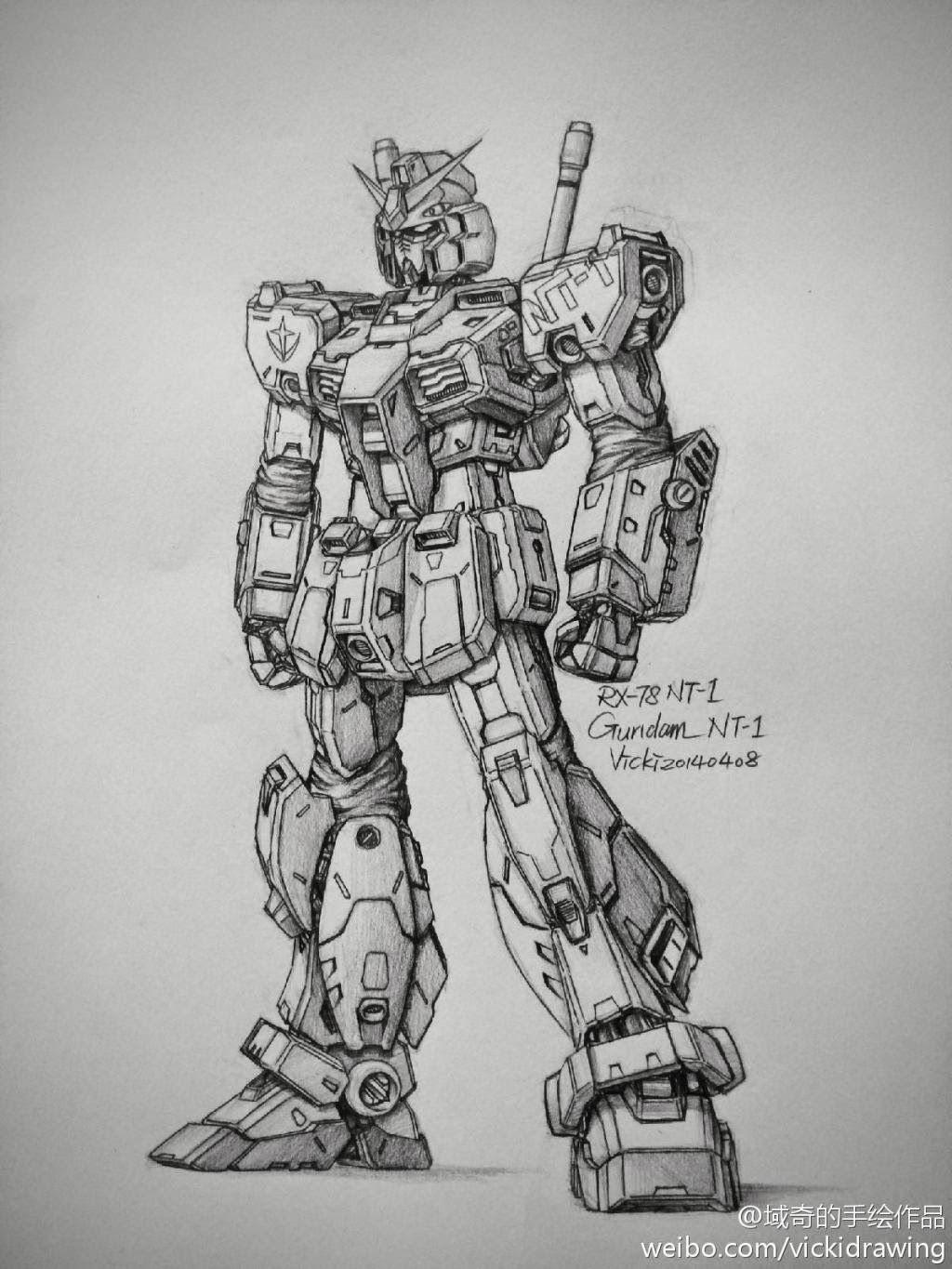 1024x1365 Awesome Gundam Sketches By VickiDrawing Updated 2 9 17