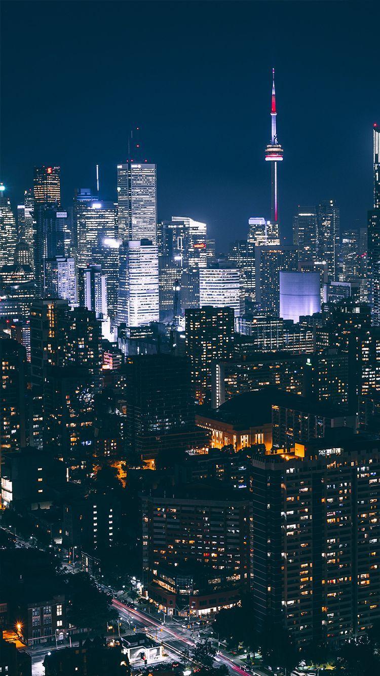 750x1334 Awesome iPhone 8 or iPhone X Wallpaper. City lights at night