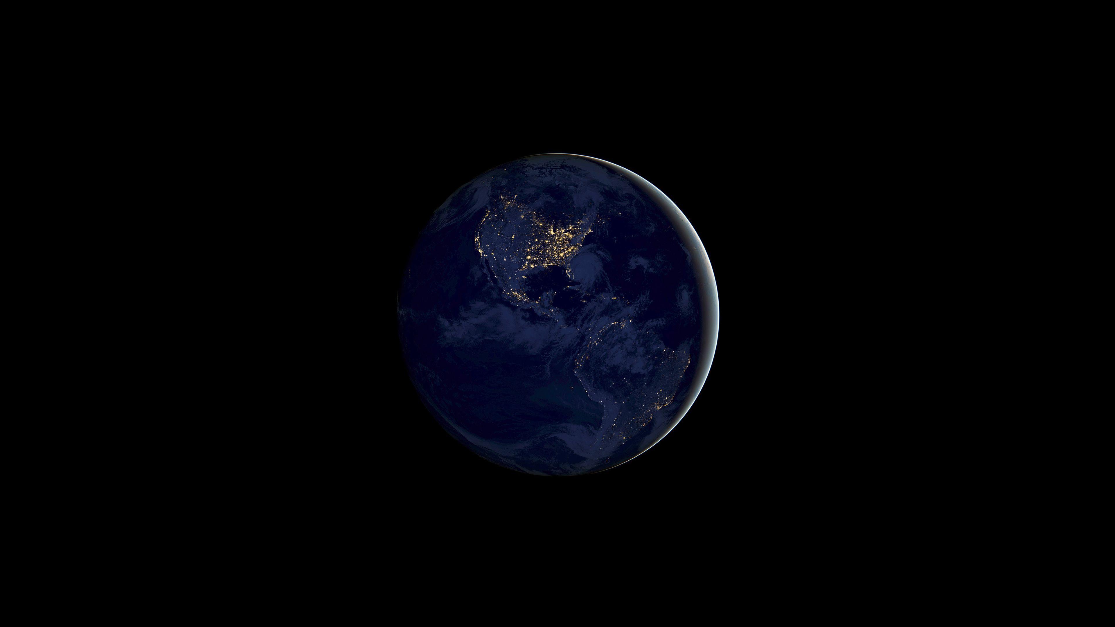 3840x2160 IOS 11 Earth Night 4k, HD Abstract, 4k Wallpaper, Image, Background, Photo and Picture