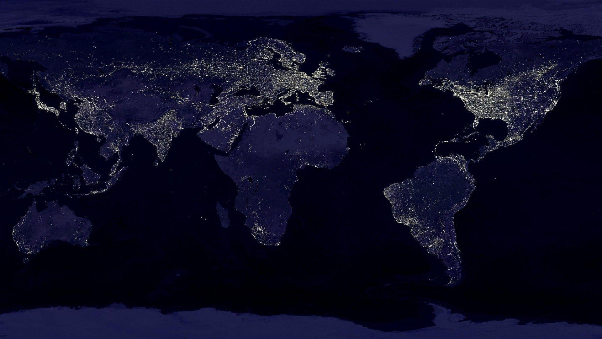 Earth At Night HD Wallpapers - Top Free Earth At Night HD Backgrounds ...