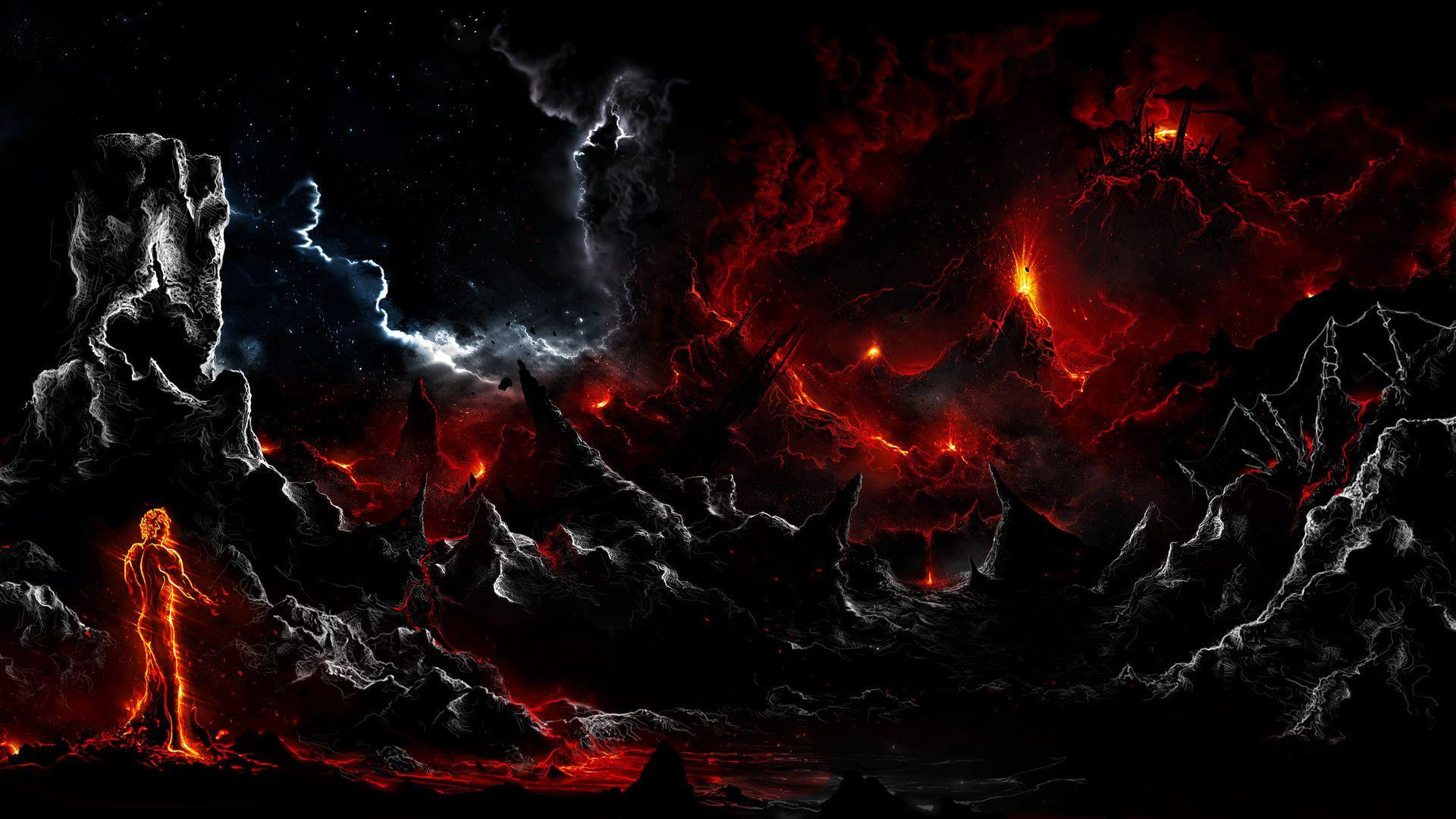 1920x1080 Volcanic Lightning