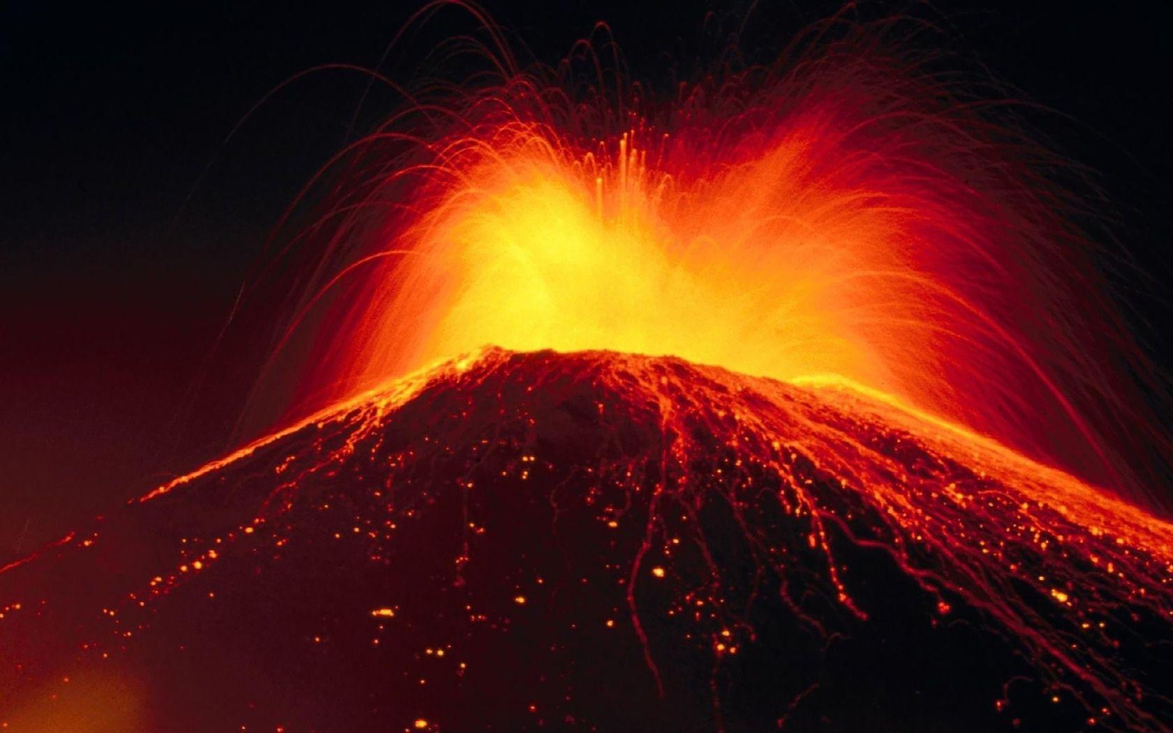 1680x1050 Volcano Background. Volcano Wallpaper