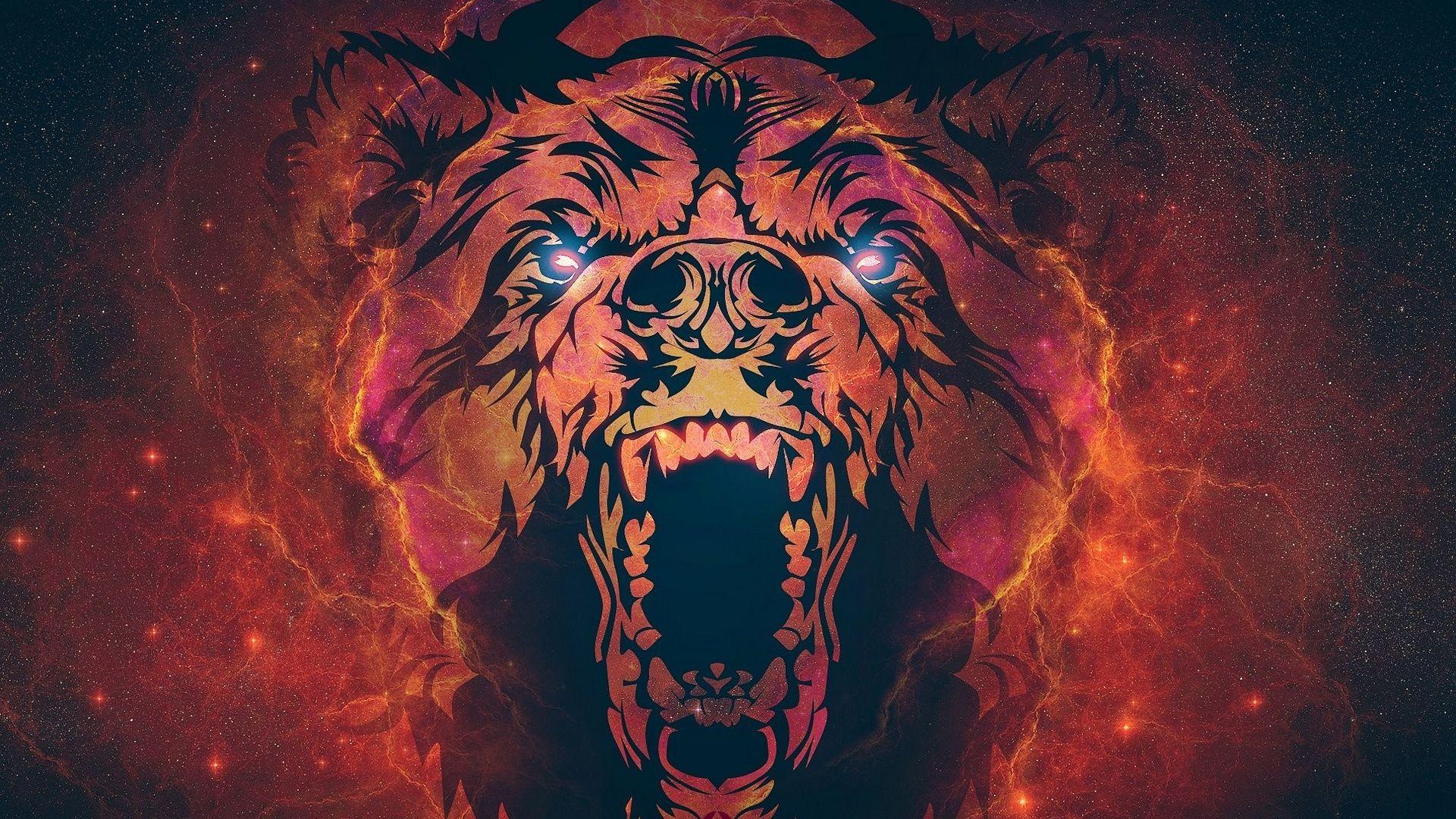 1920x1080 Bear Art Wallpaper Background Free Download > SubWallpaper