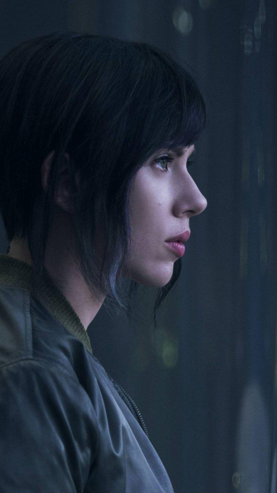 950x1689 Scarlett Johansson In Ghost In The Shell 4K Ultra HD Mobile Wallpaper