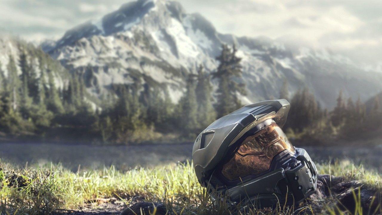 1280x720 Wallpaper Halo Helmet, Master Chief, Halo, 4K, Games
