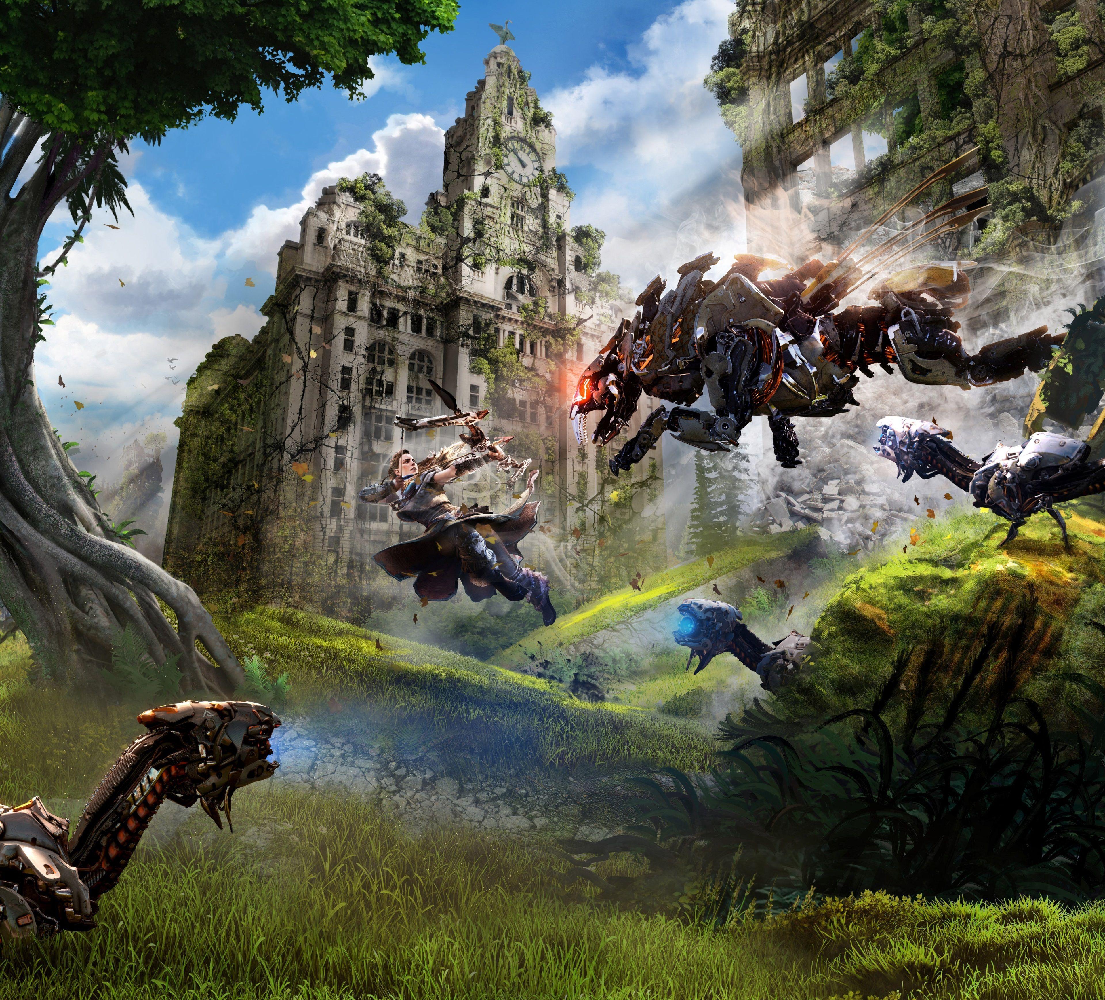3840x3473 ravager 4k HD wallpaper. Horizon zero dawn, Game