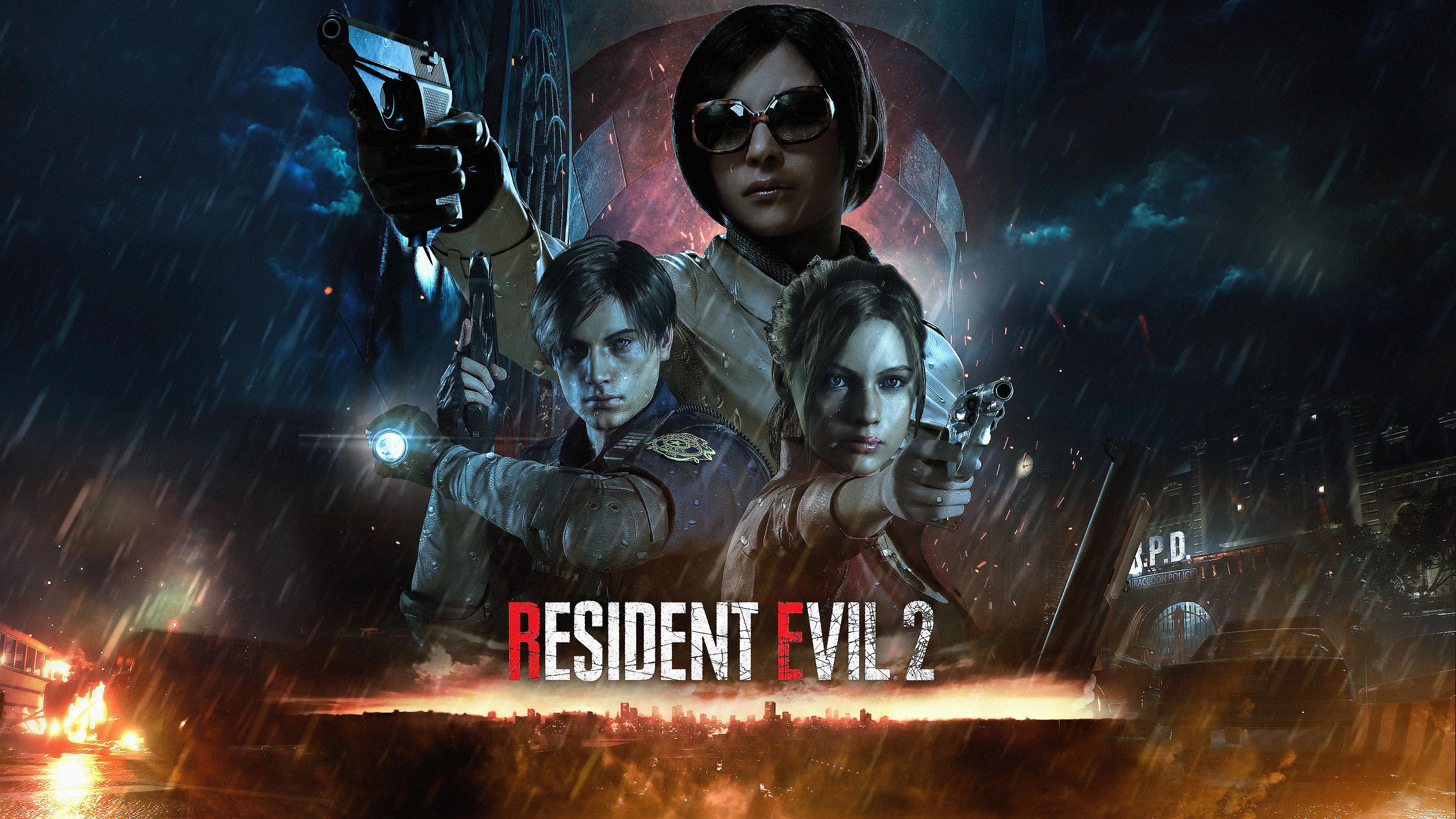 3840x2160 FAN ART: I Made This Resident Evil 2 Wallpaper (4K)