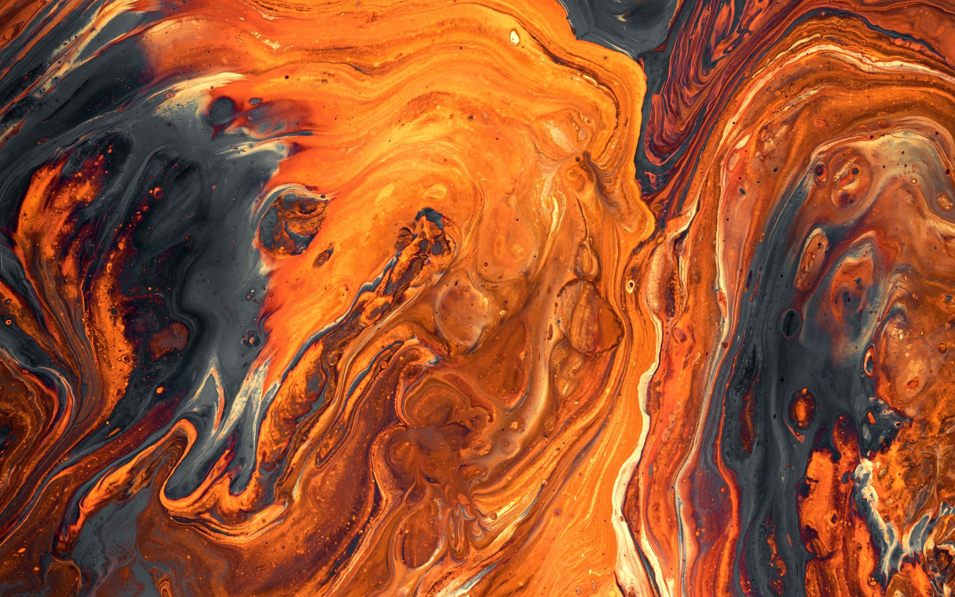 3840x2400 Download wallpaper 3840x2400 paint, stains, orange, spots