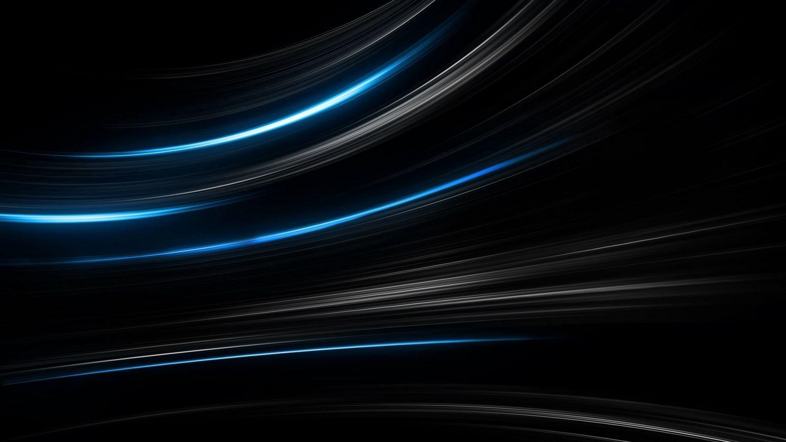 1600x900 Download wallpaper 1600x900 black, blue, abstract, stripes widescreen 16:9 HD background