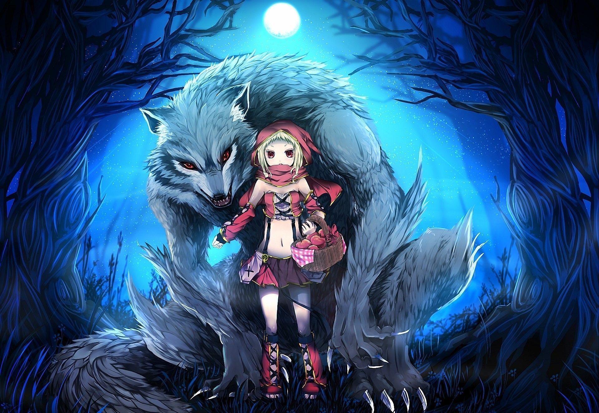 1920x1323 Download Skirts Wolf Wallpaper Wolf And Girl