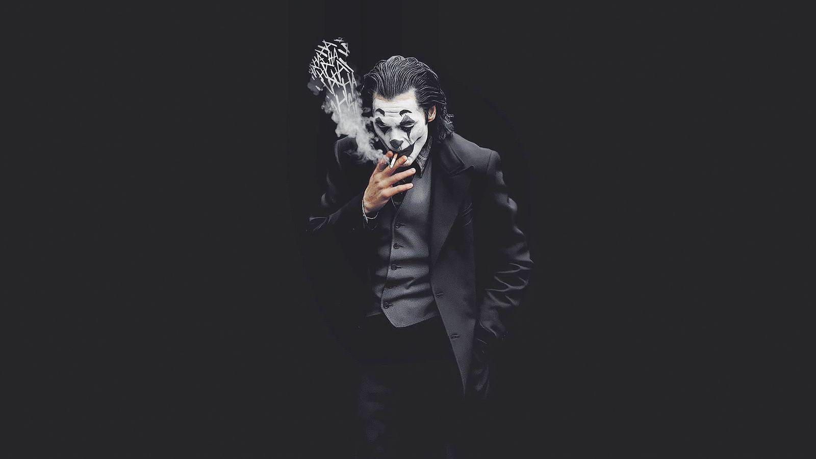 1600x900 Joker Smoking Monochrome 4k 1600x900 Resolution HD 4k Wallpaper, Image, Background, Photo and Picture