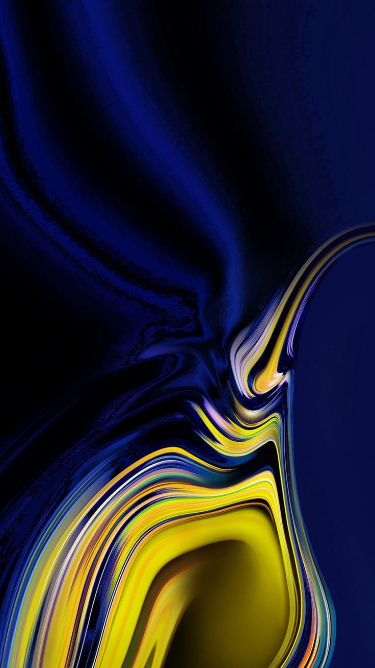 736x1308 Abstract Painting with Yellow and Blue Colors. Samsung note 9 wallpaper hd, Galaxy a9 wallpaper