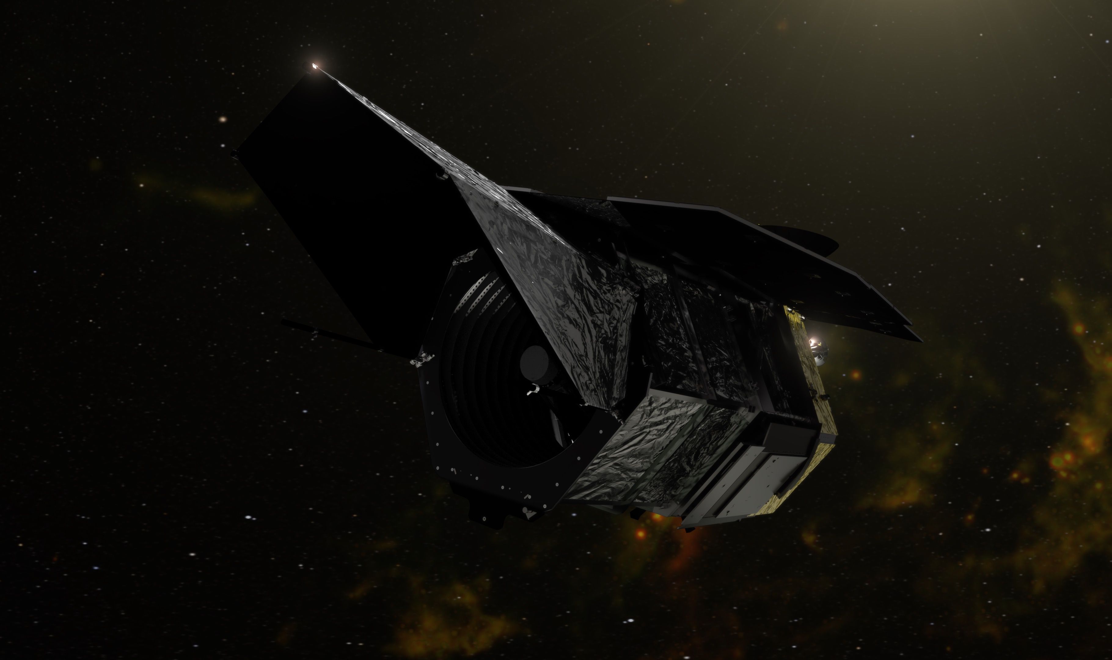 3640x2160 NASA SVS. Nancy Grace Roman Spacecraft Beauty Pass Animations and Stills