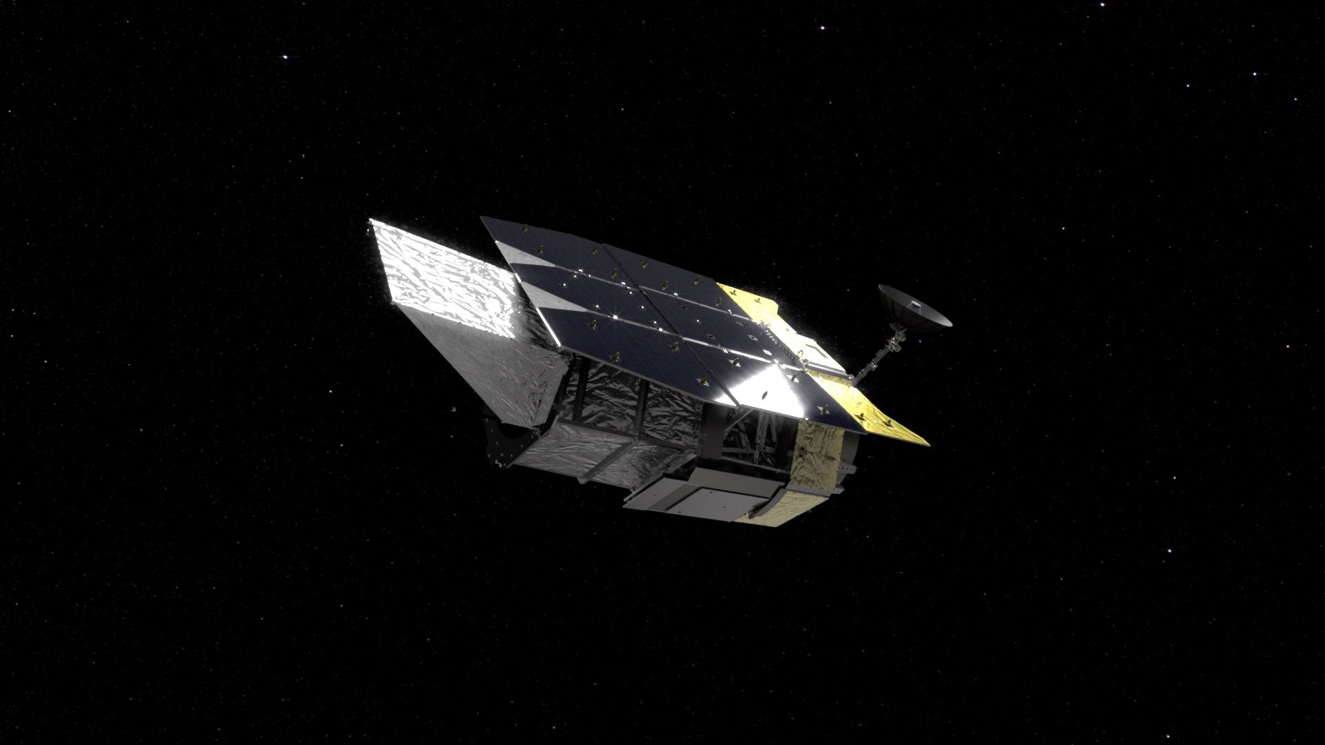 1920x1080 NASA SVS. Nancy Grace Roman Spacecraft Beauty Pass Animations and Stills